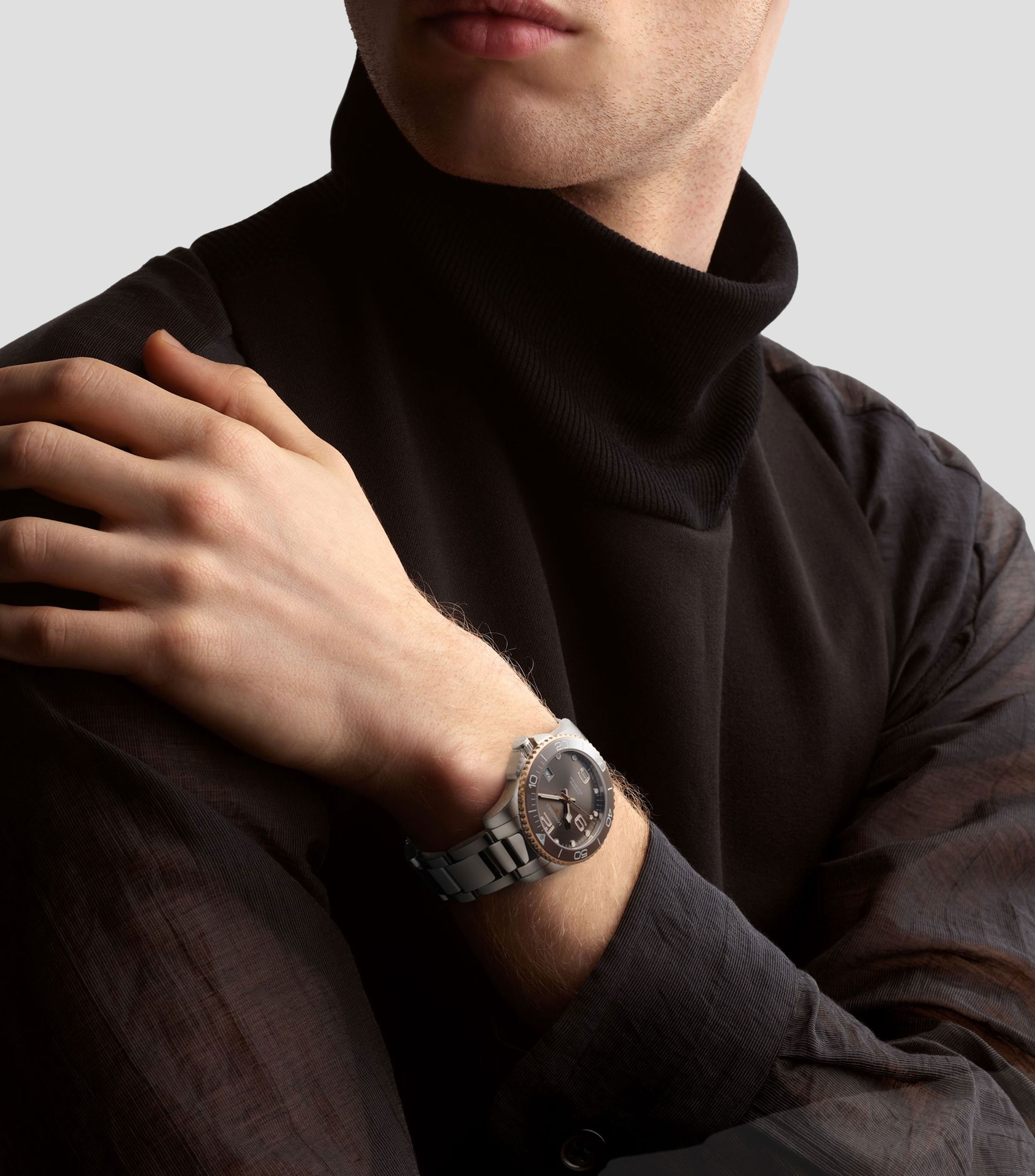 Reloj Unisex Hydroconquest Casual Platino
