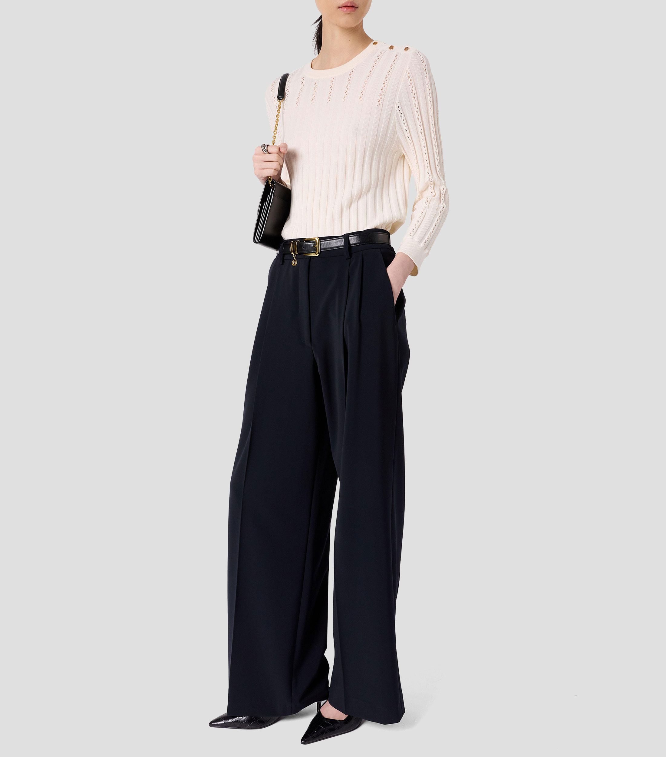 Suéter cuello redondo Mujer