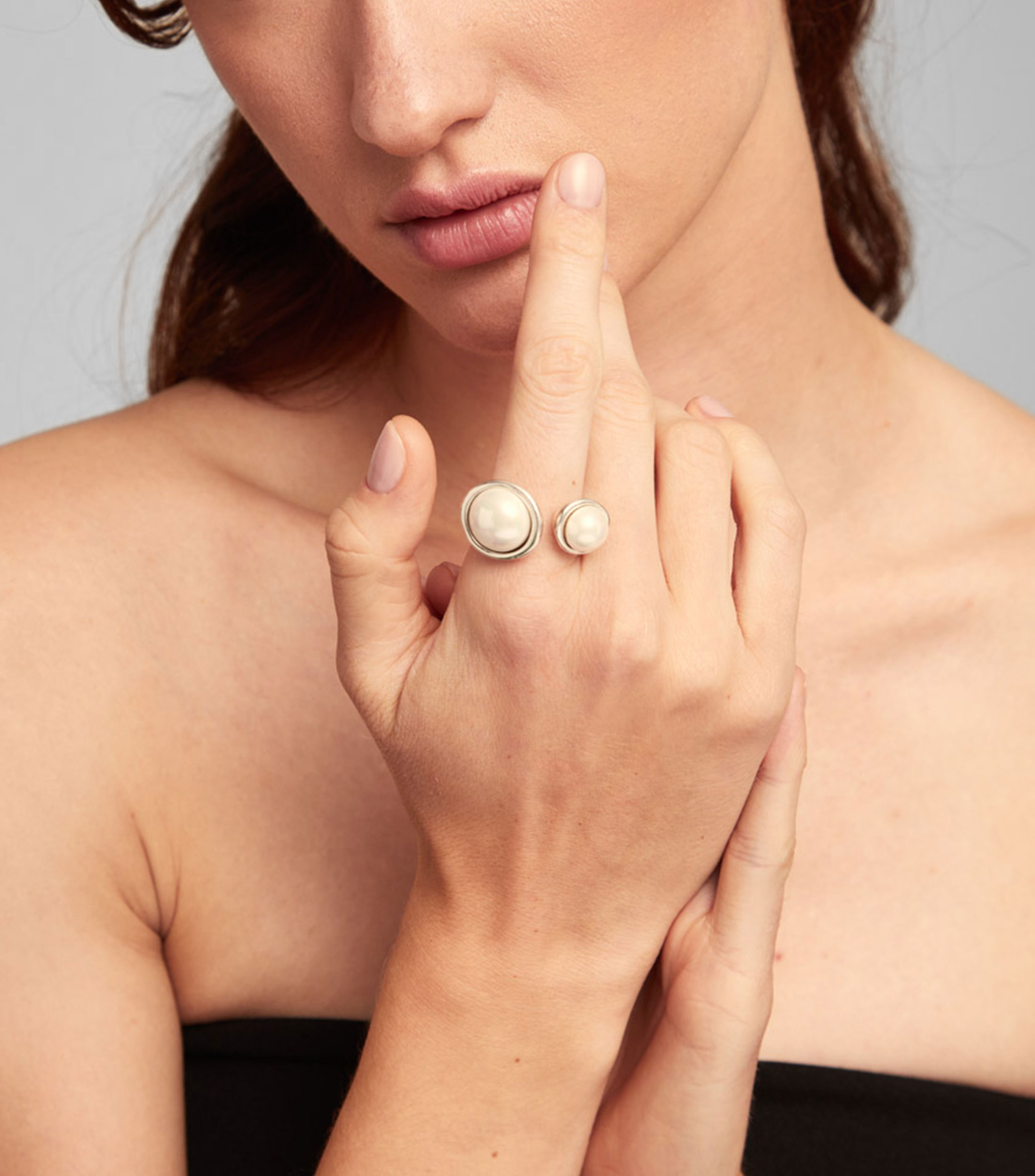 Anillo Artsy Artsy Perlas Mujer