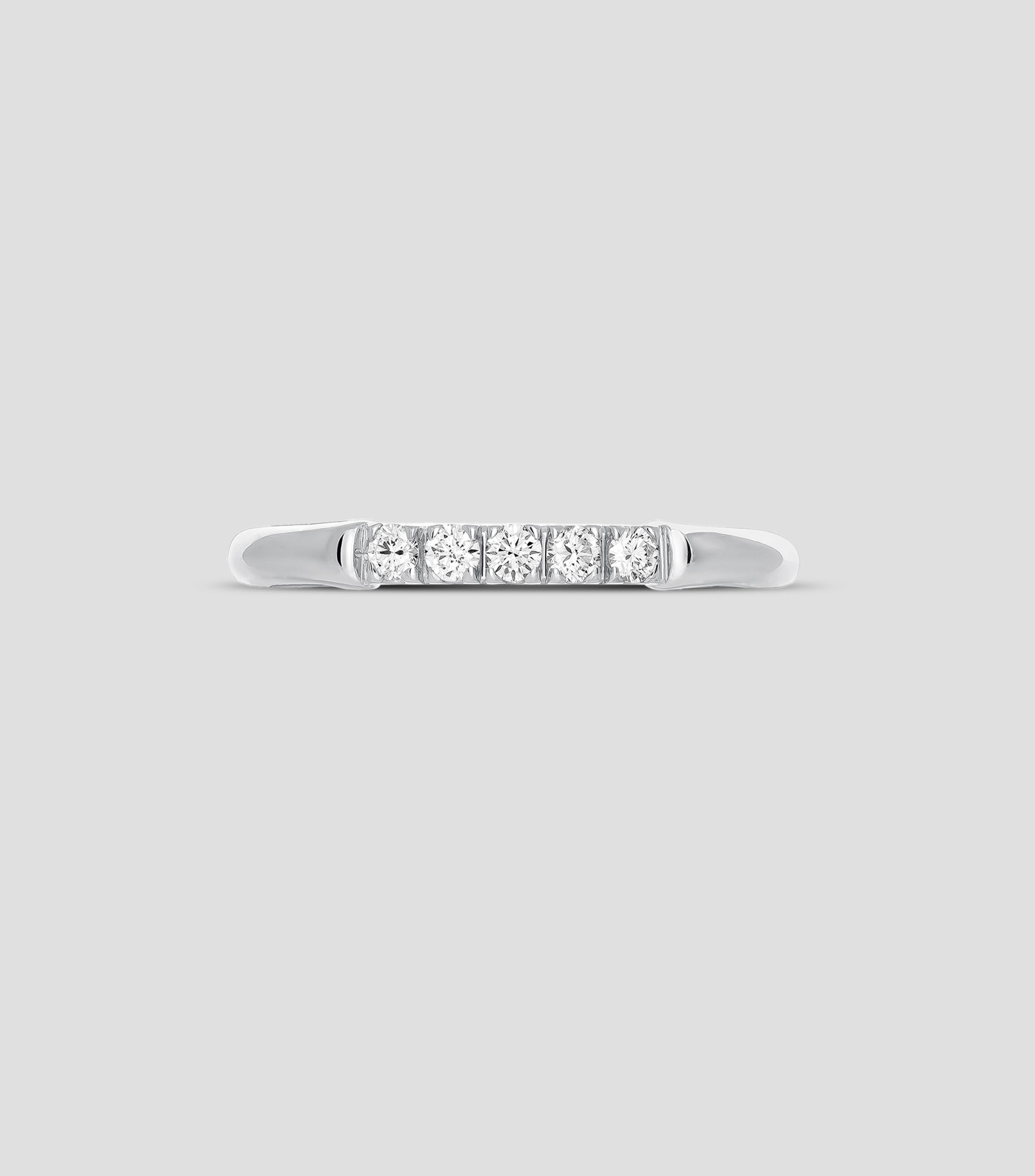 Anillo solitario en oro 18 Kts con 5 puntos de diamante Mujer