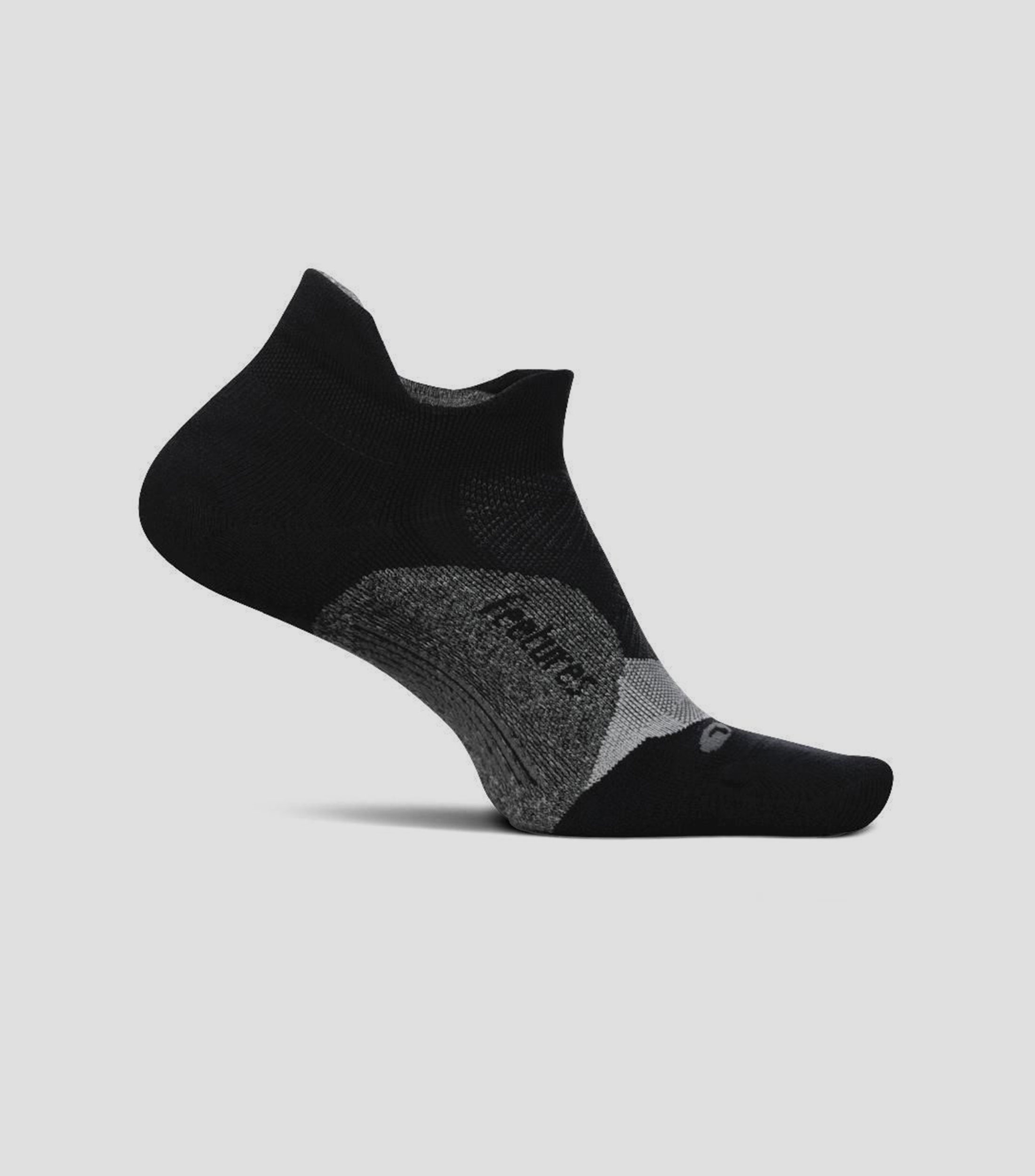 Calcetín Invisible deportivo de compresión Elite Light Cushion Negro Hombre