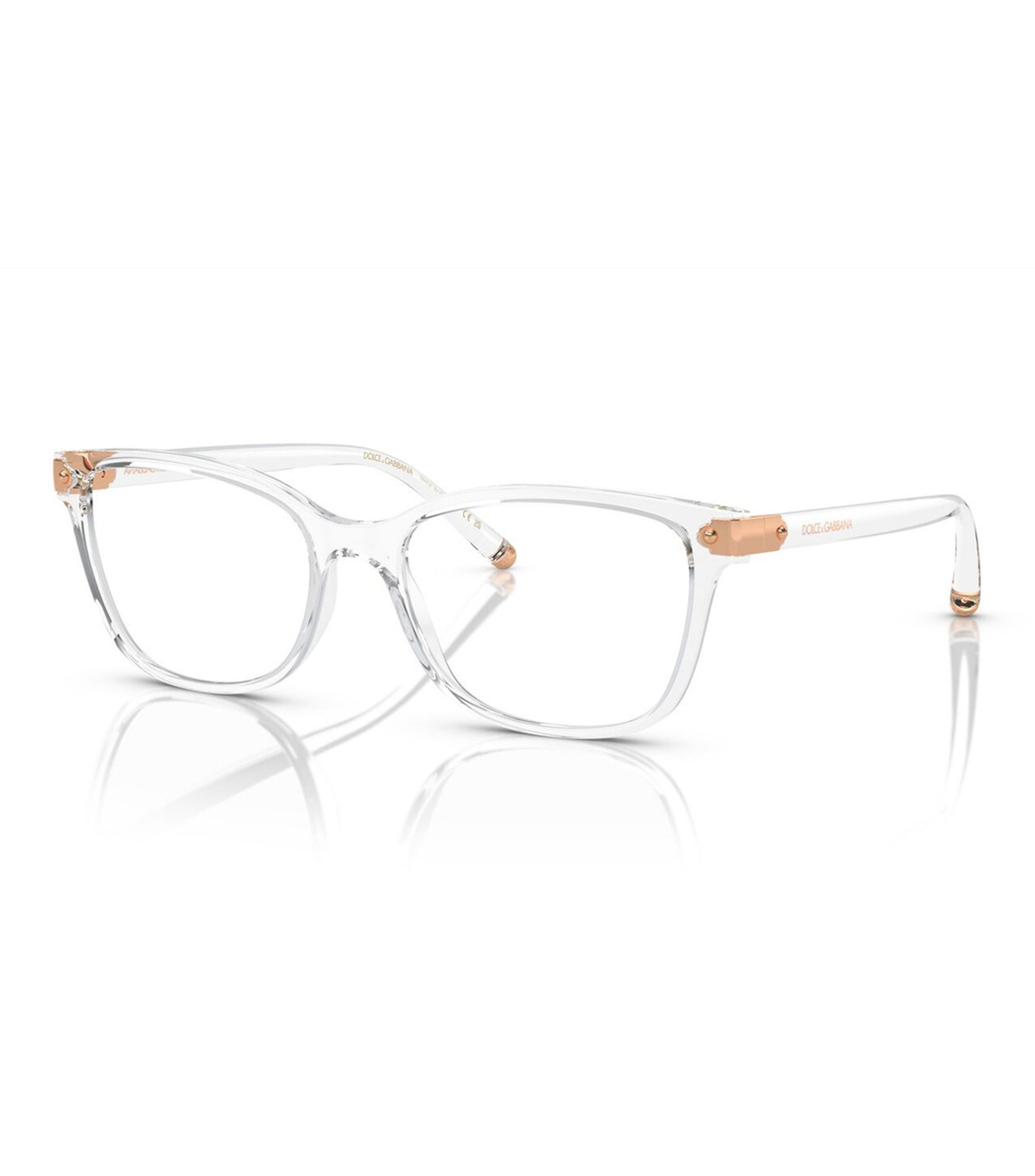 Lentes oftálmicos Cuadrados Transparentes con logo Mujer