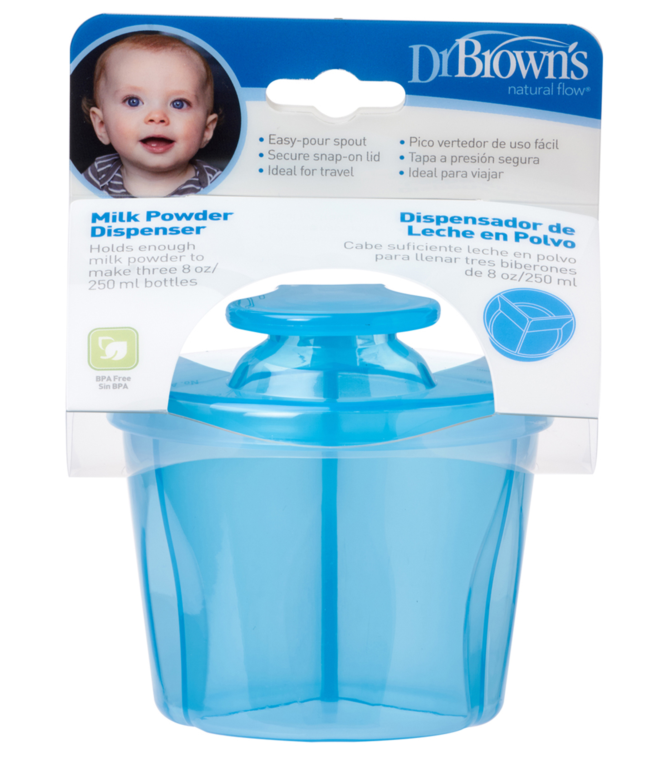 Dispensador de Leche Azul