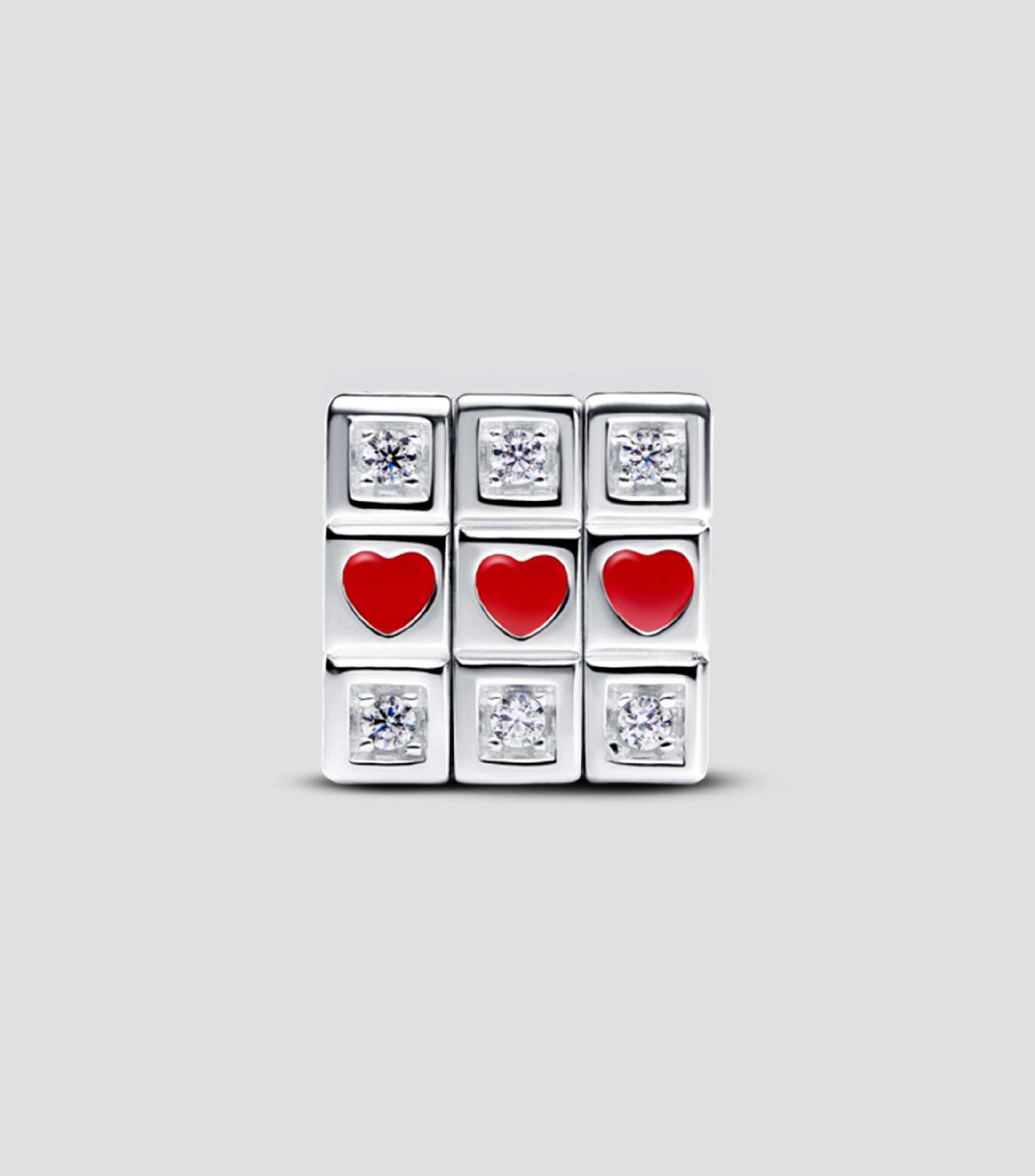 Charm en plata .925 cubo love Unisex