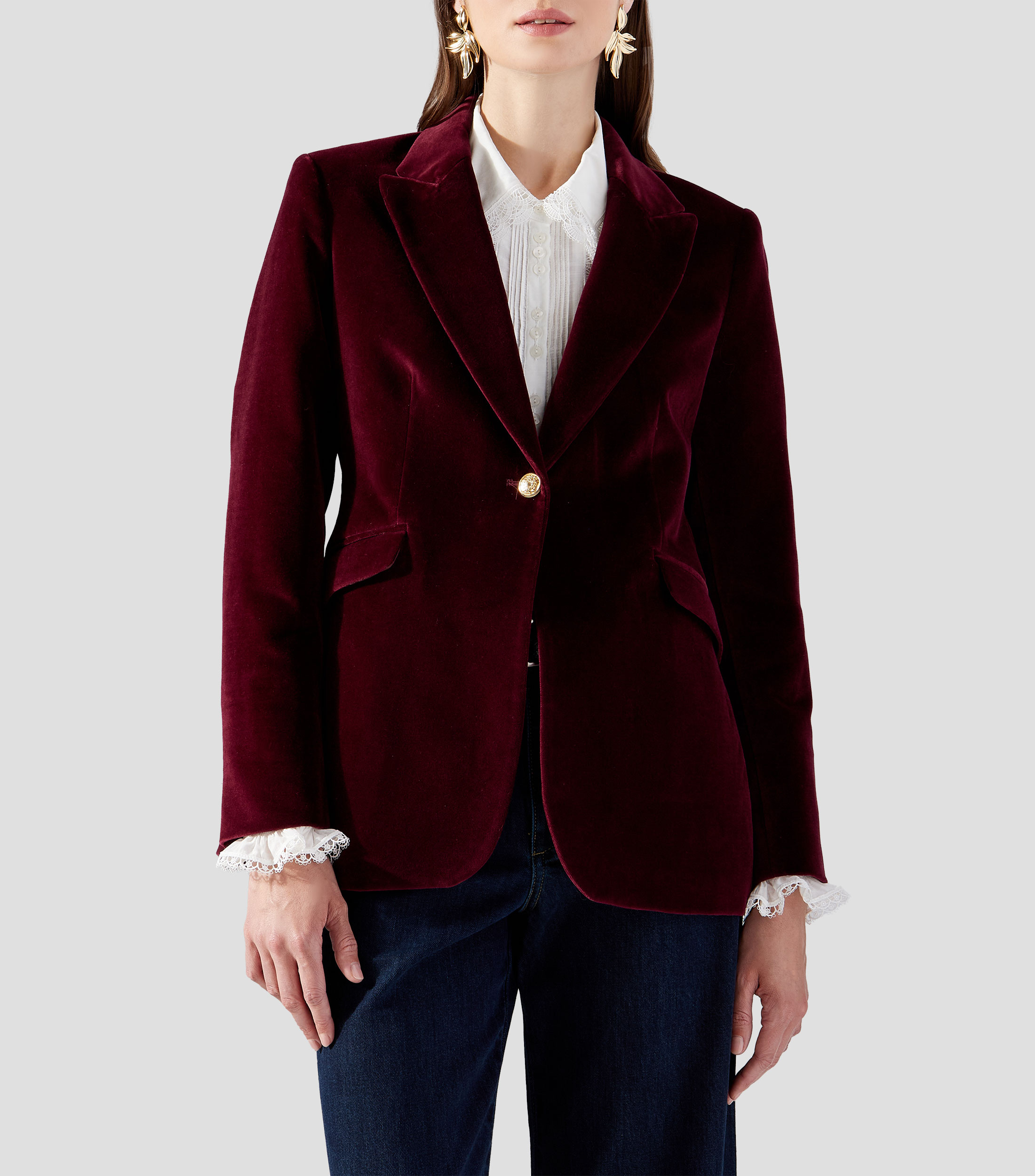 Blazer liso Mujer