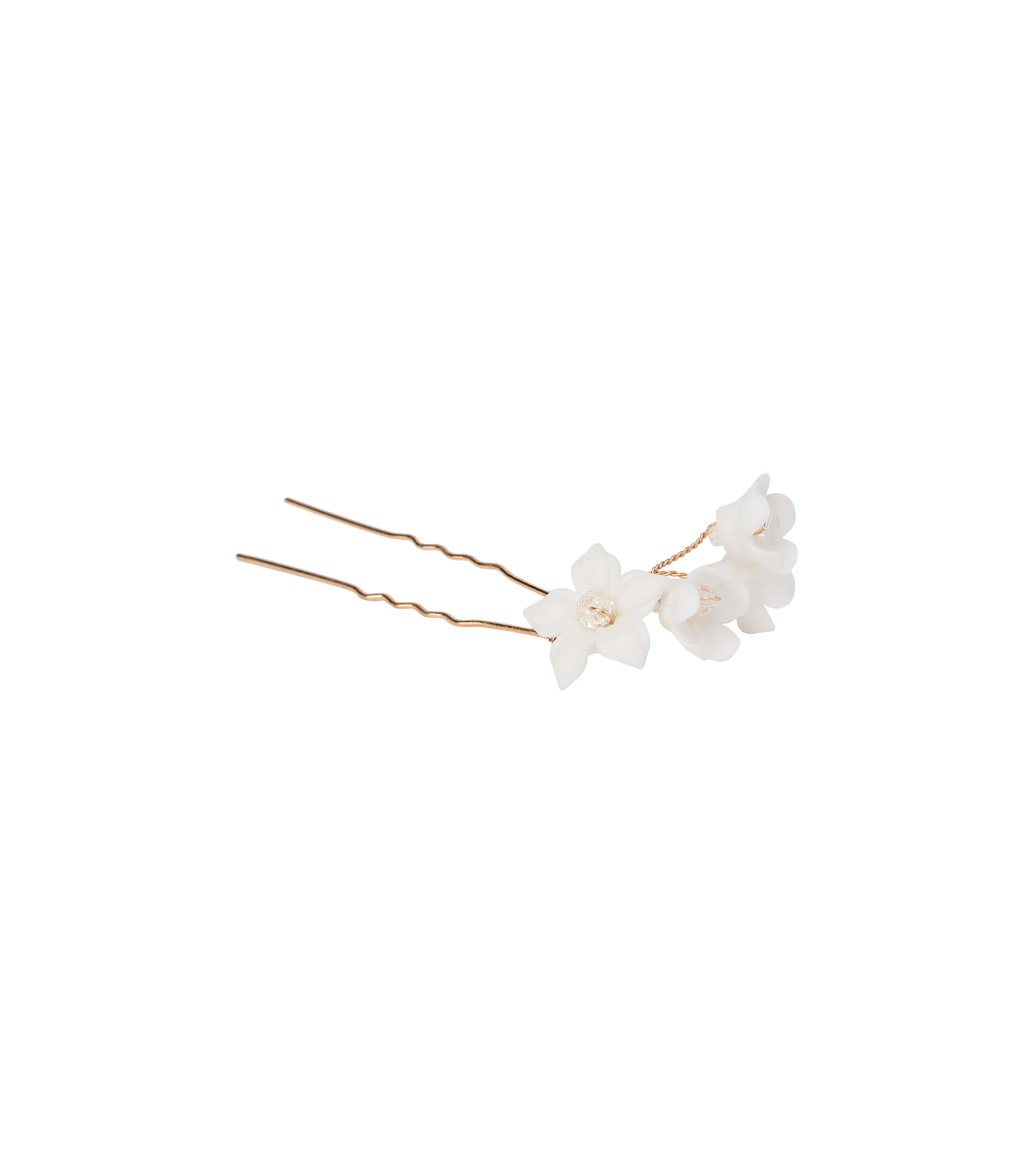 Set 2 Pasadores para el Cabello Orquídea Blanca Mujer