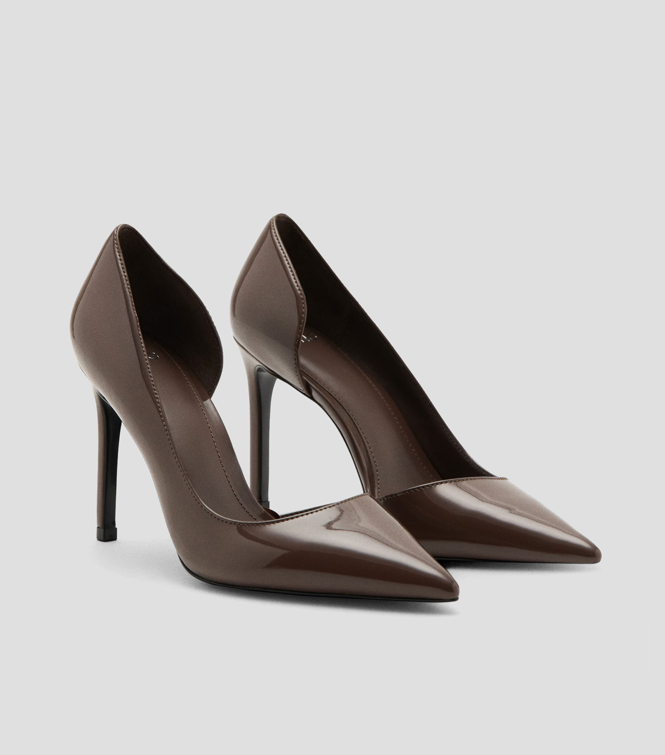 Zapatillas pump tacón alto de aguja lisas Mujer