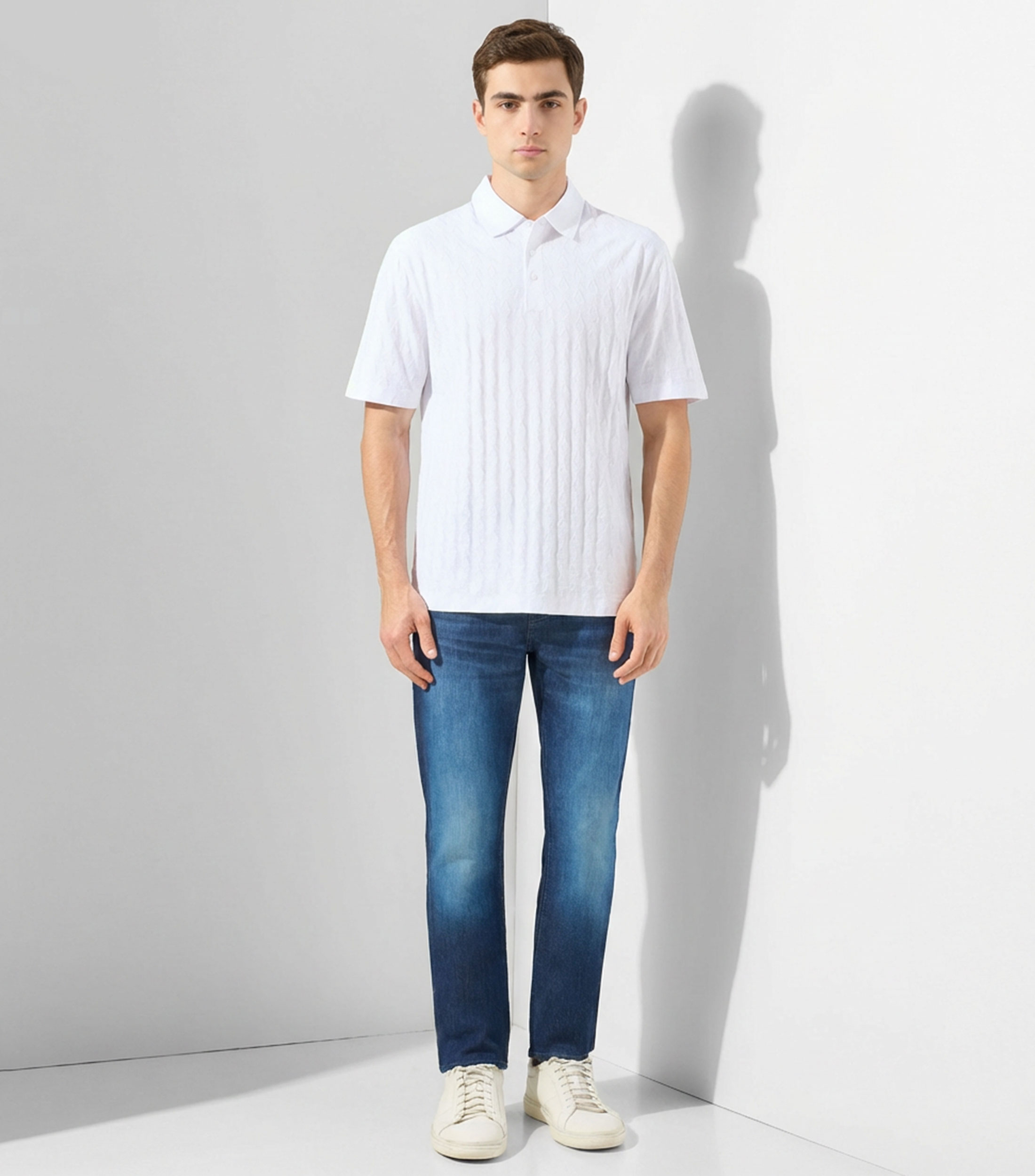 Playera tipo polo de manga corta monogram Hombre