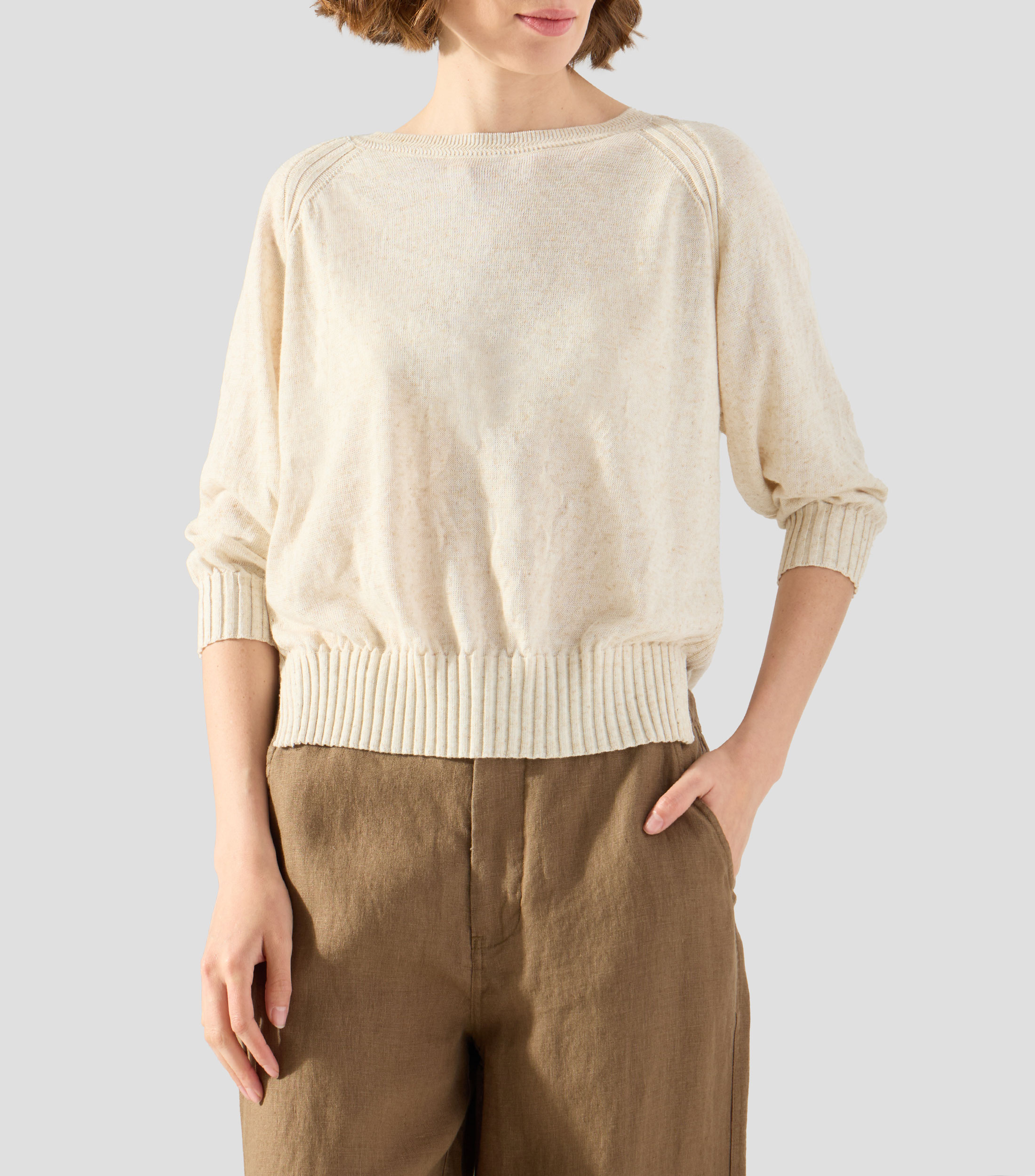 Suéter de cuello redondo Mujer