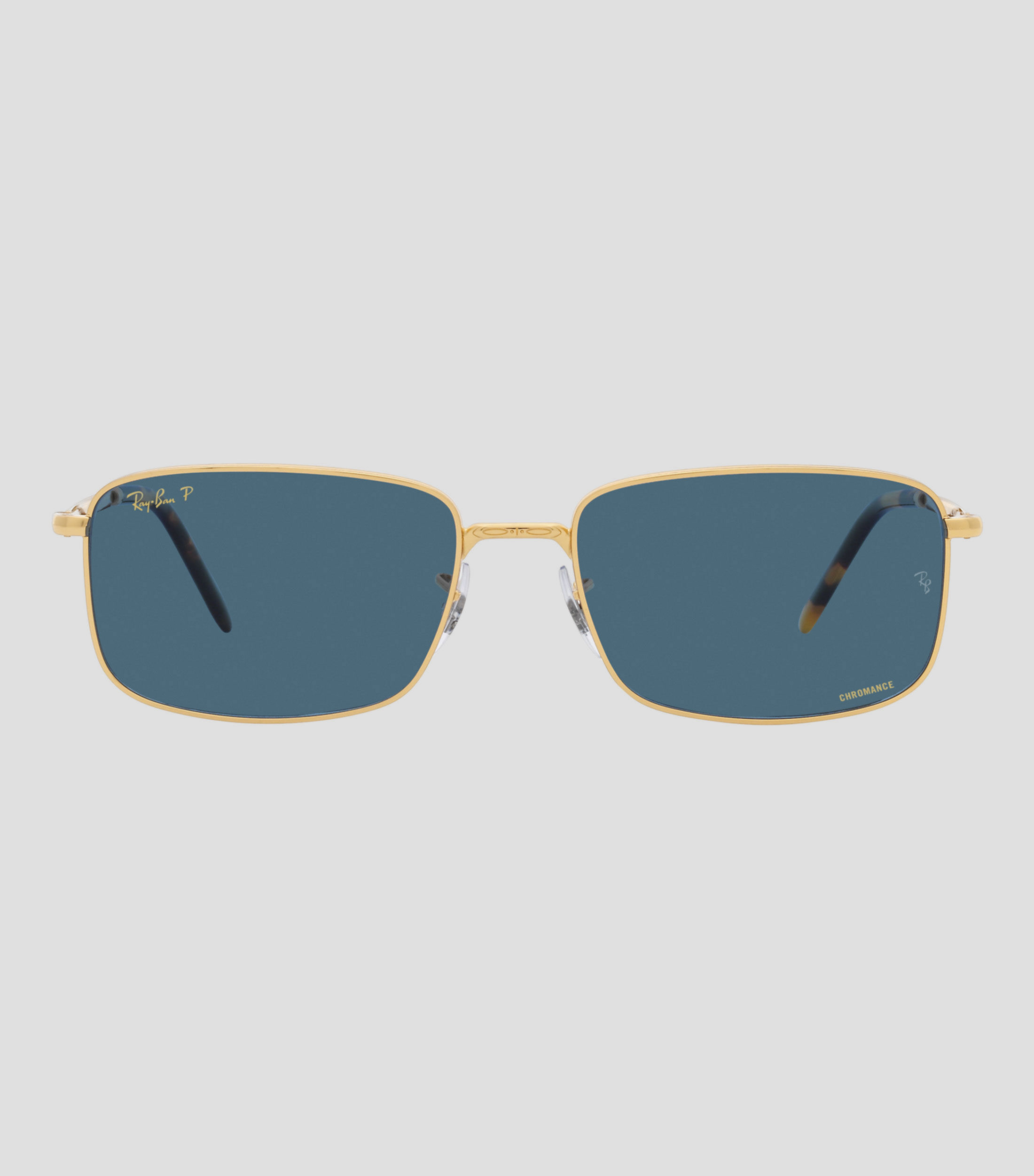 Lentes de sol Rectangulares Dorados Unisex