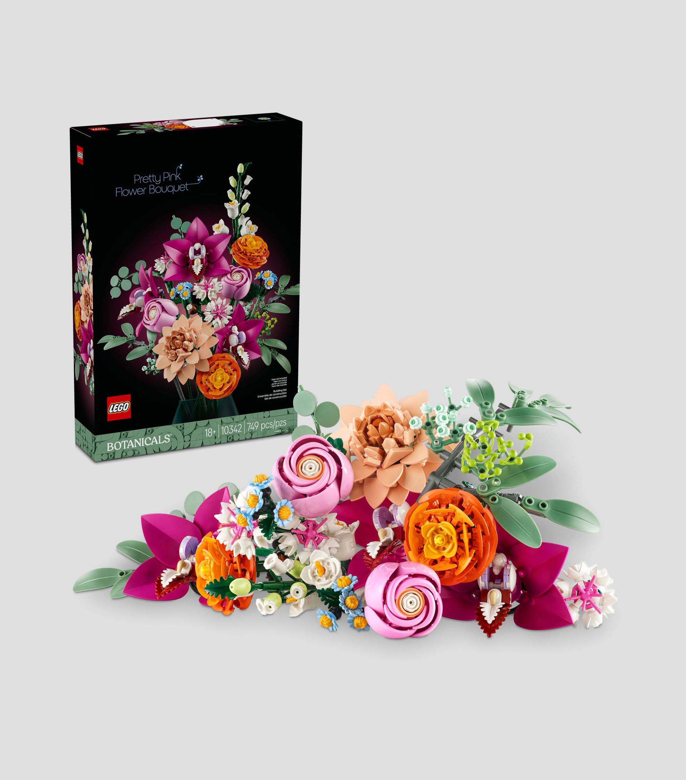 Lego Botanicals Ramo de Flores Fantasía en Rosa 10342