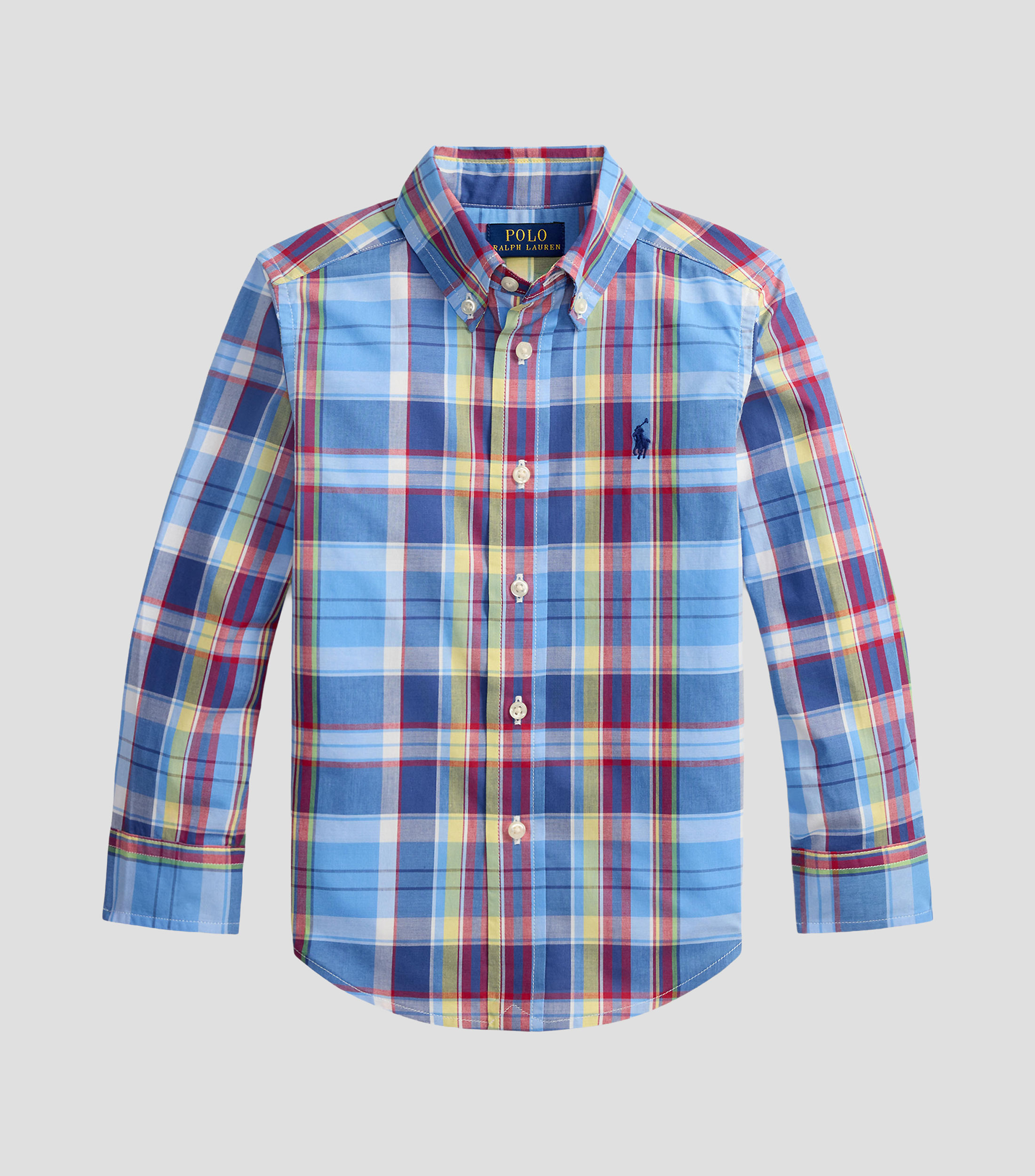 Camisa con cuadros manga larga Niño