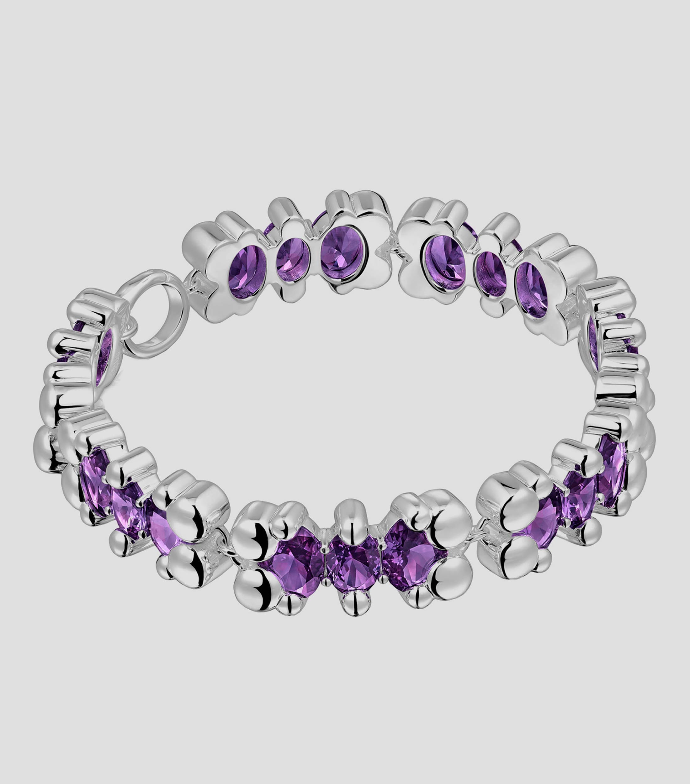 Pulsera en Plata Color Bear con Zafiros Mujer