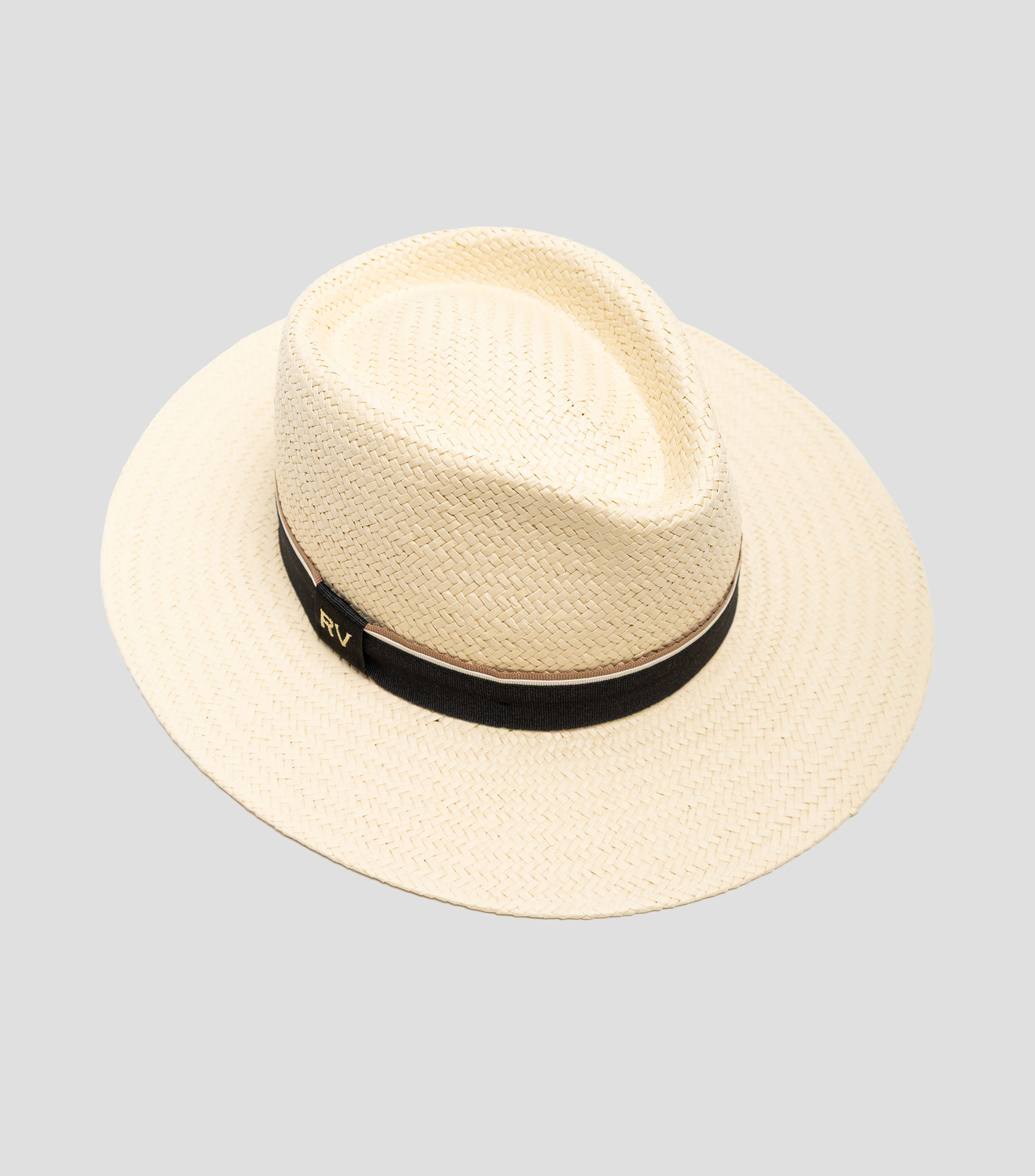 Sombrero Panamá crudo con cinta Mujer