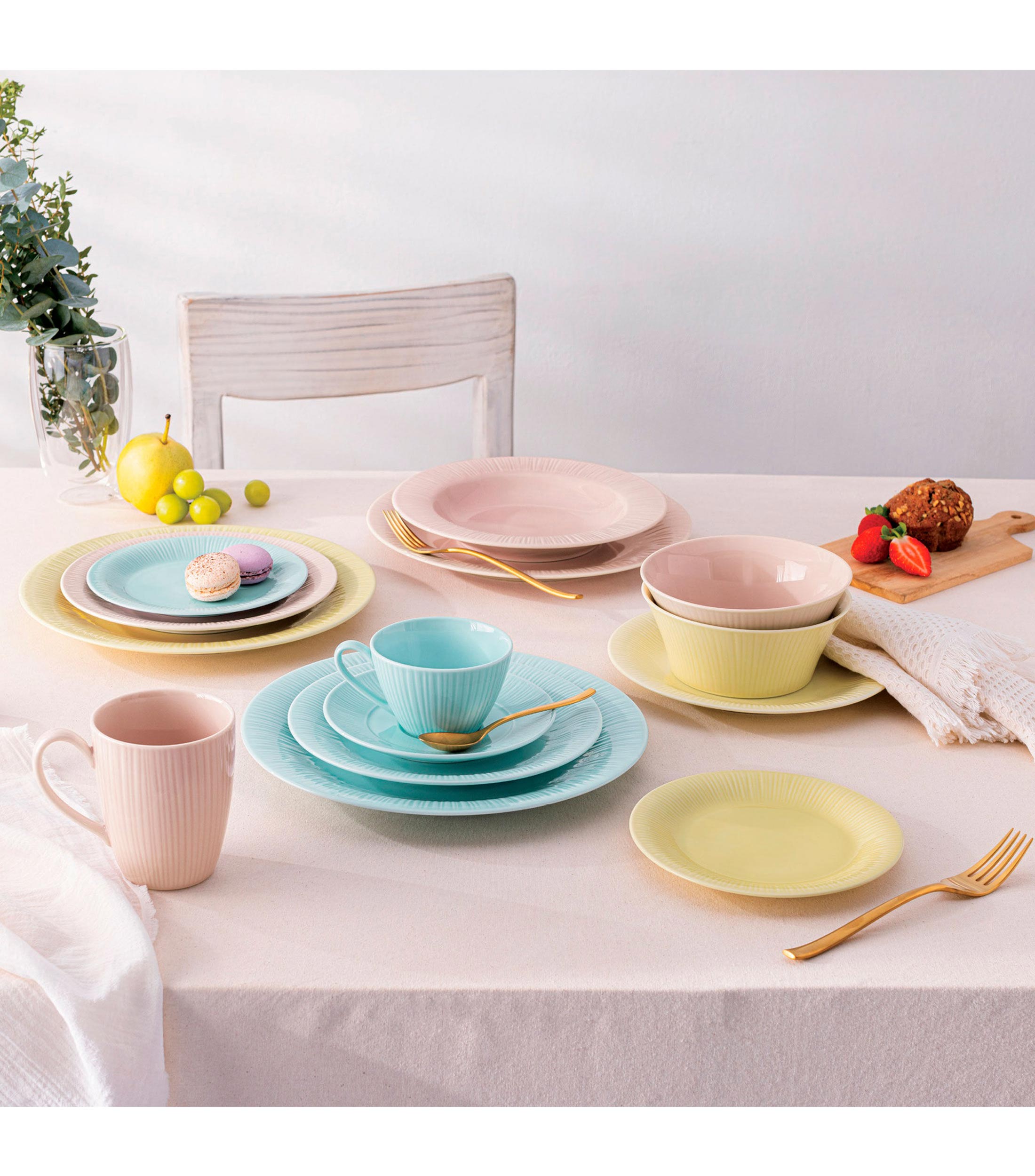 Plato para Ensalada Conifere Rosa