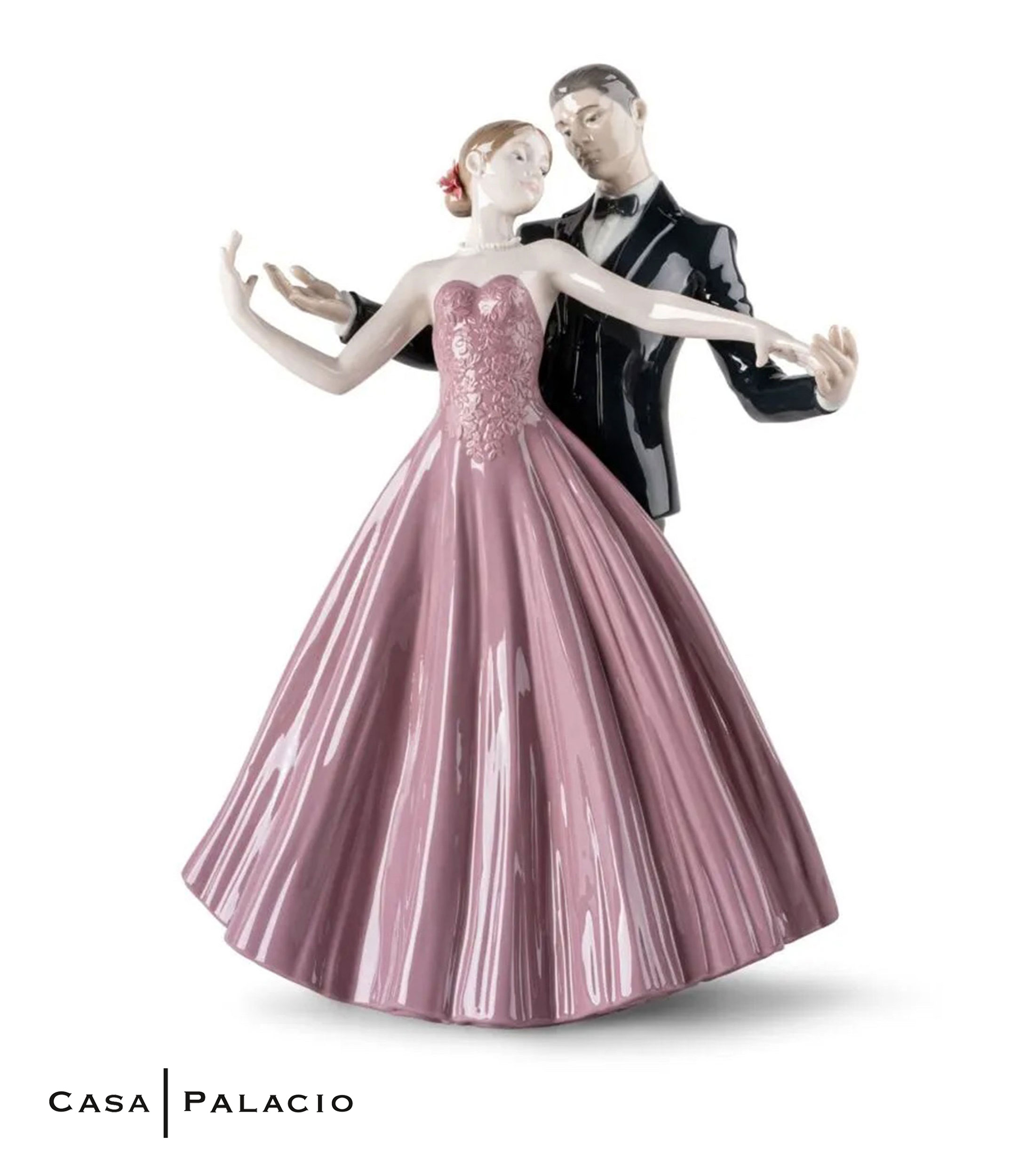 Escultura Vals aniversario en porcelana