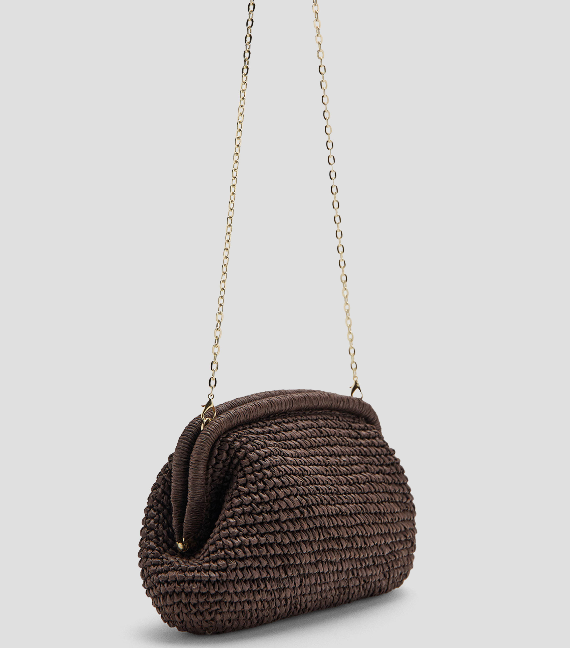 Bolsa clutch tejido sólido Mujer