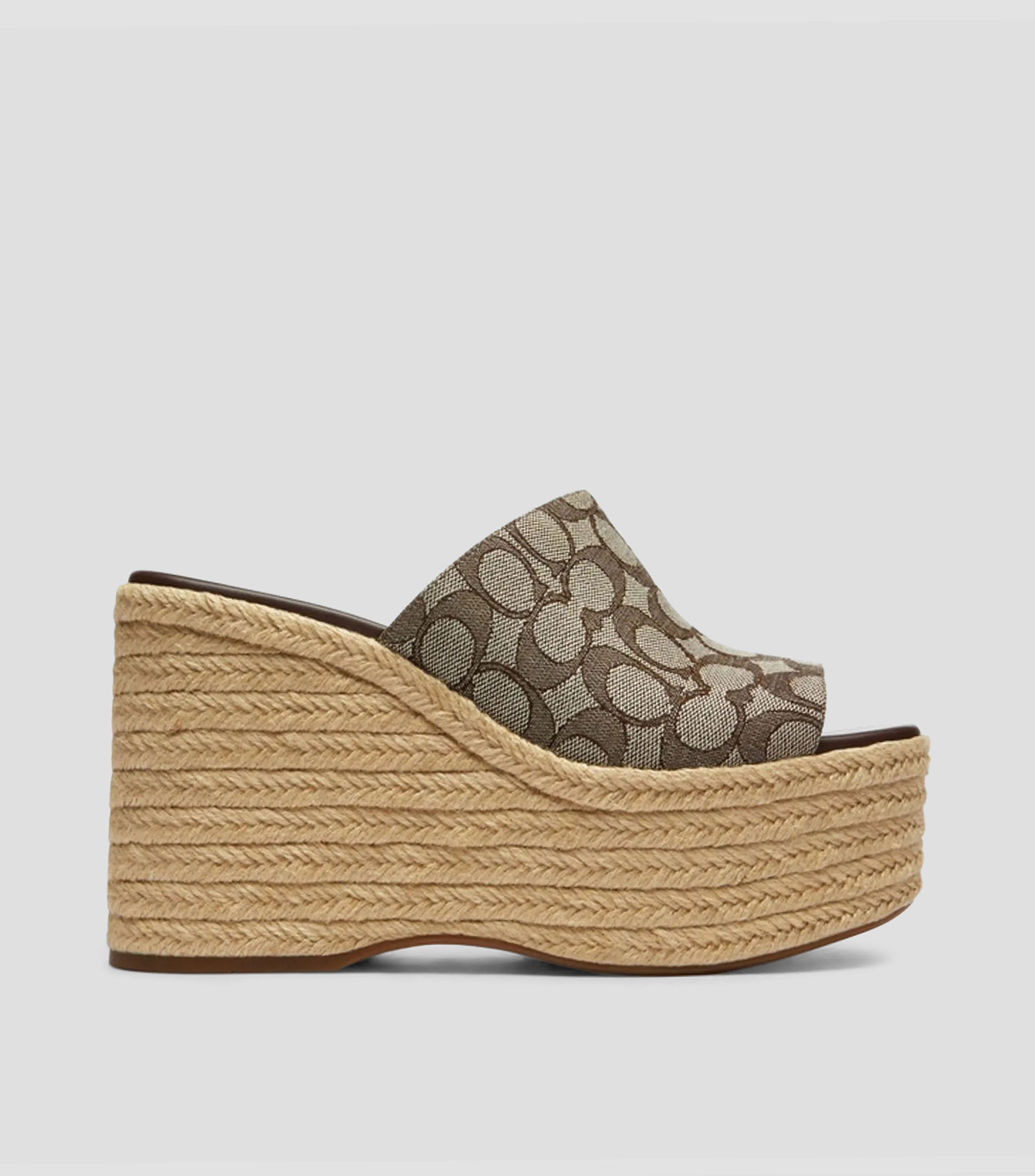 Alpargatas Wedge Jaqcuard con tacón alto de cuña Mujer