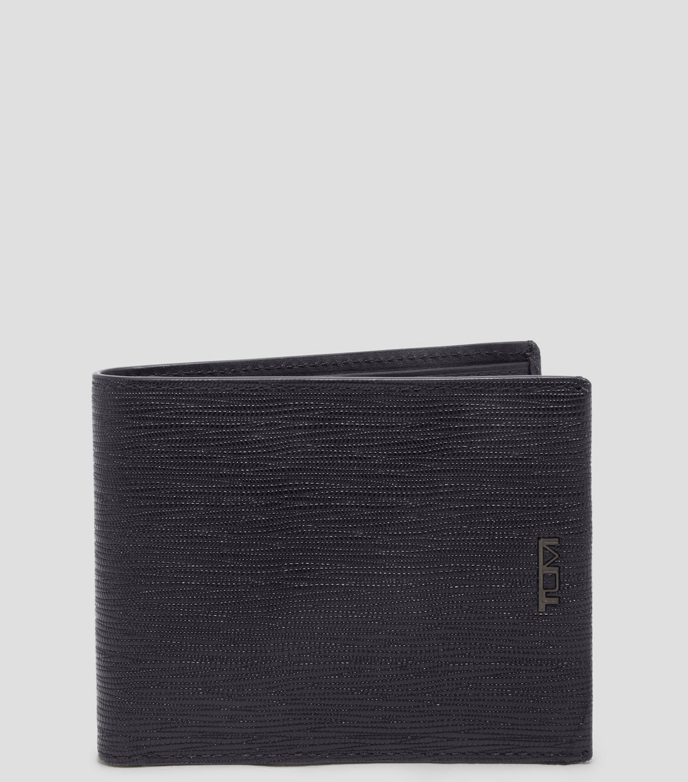 Cartera bifold en piel Nassau SLG con relieve Hombre