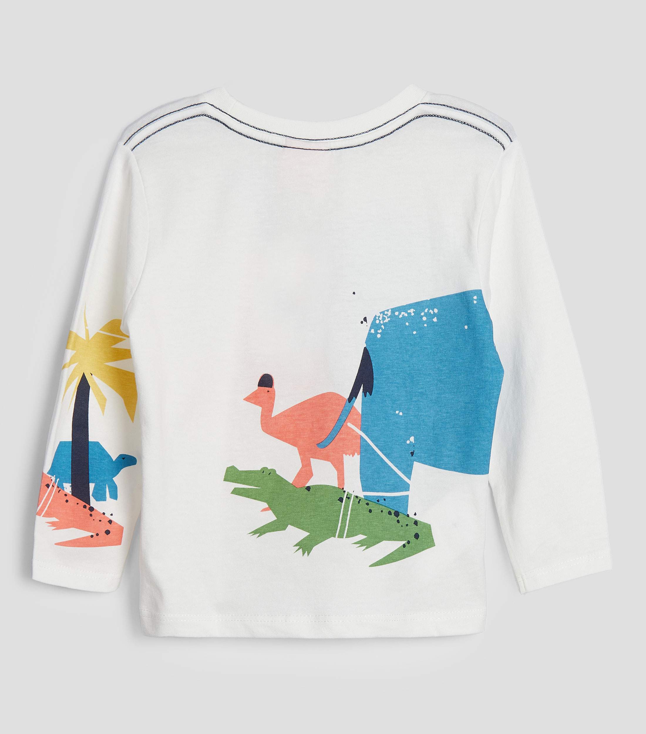 Playera cuello redondo manga larga Bebe