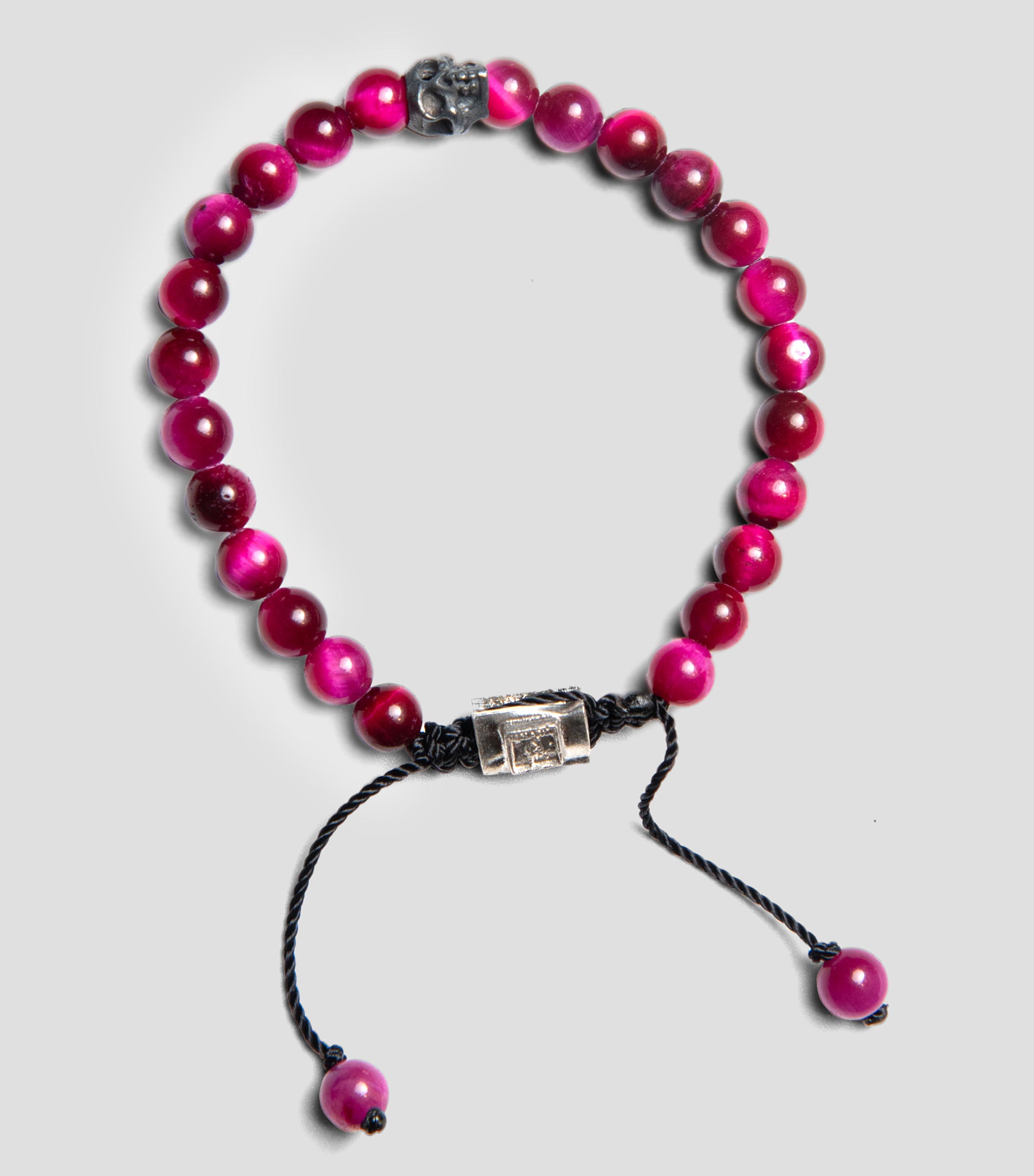 Pulsera en plata .925 con calavera Hombre