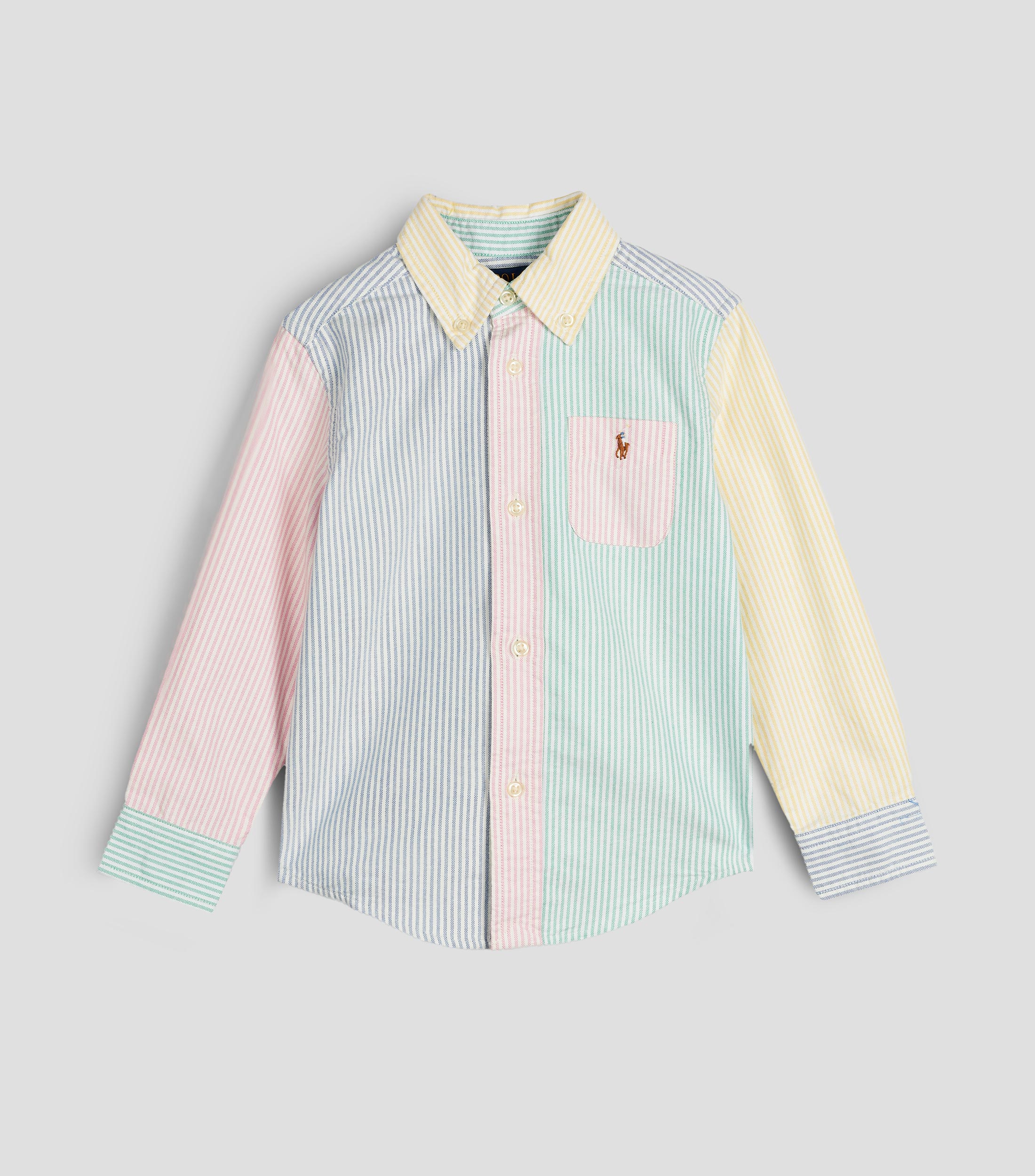 Camisa rayas manga larga Bebé