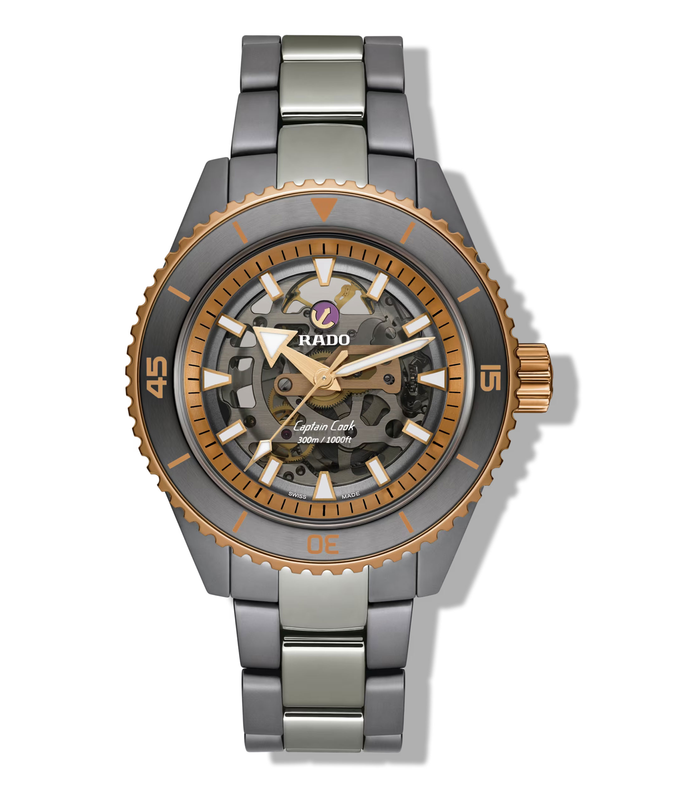 Rado Reloj para Hombre Captain Cook High-Tech Ceramic Skeleton Edición ...