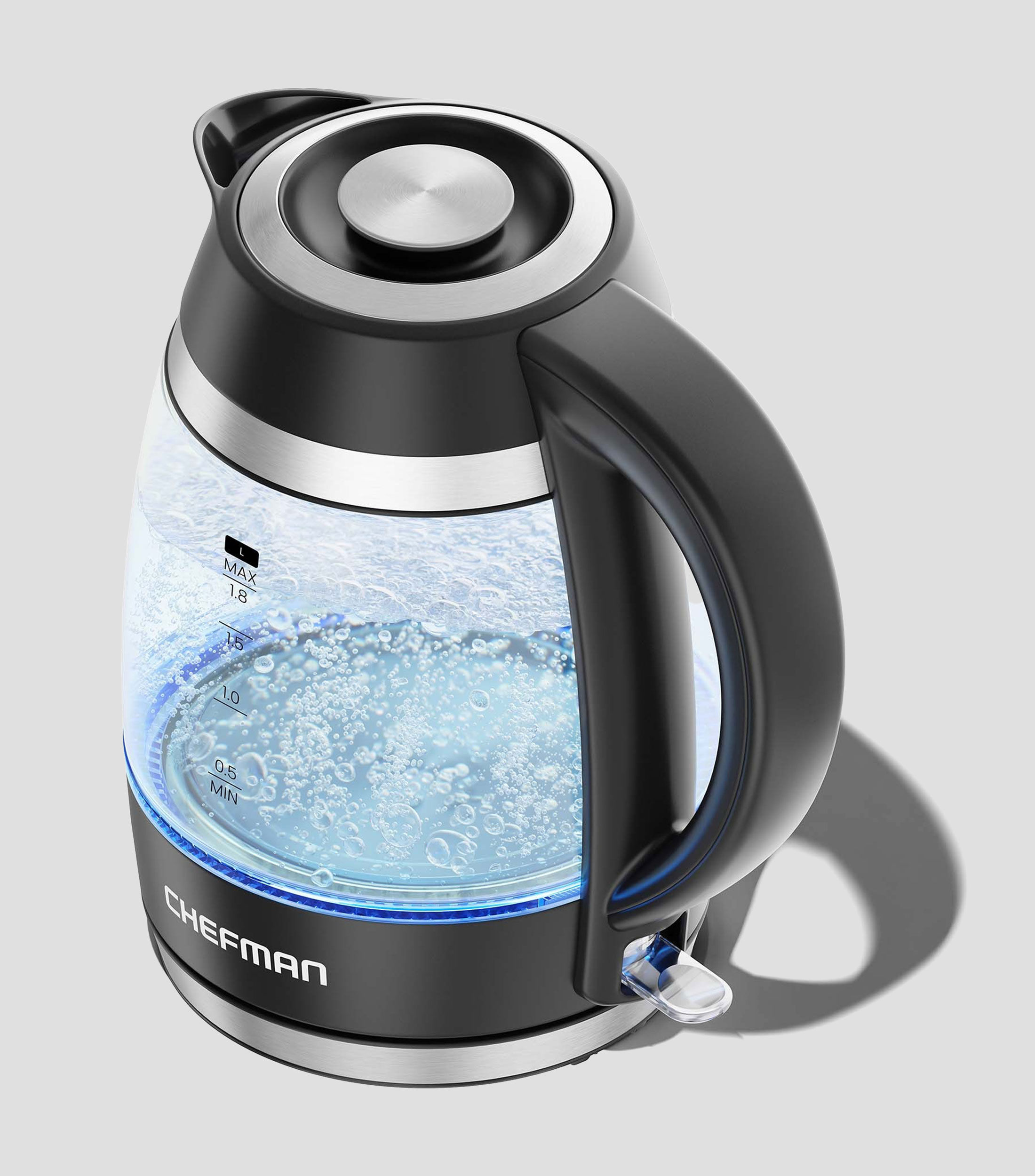 Hervidor de agua en vidrio