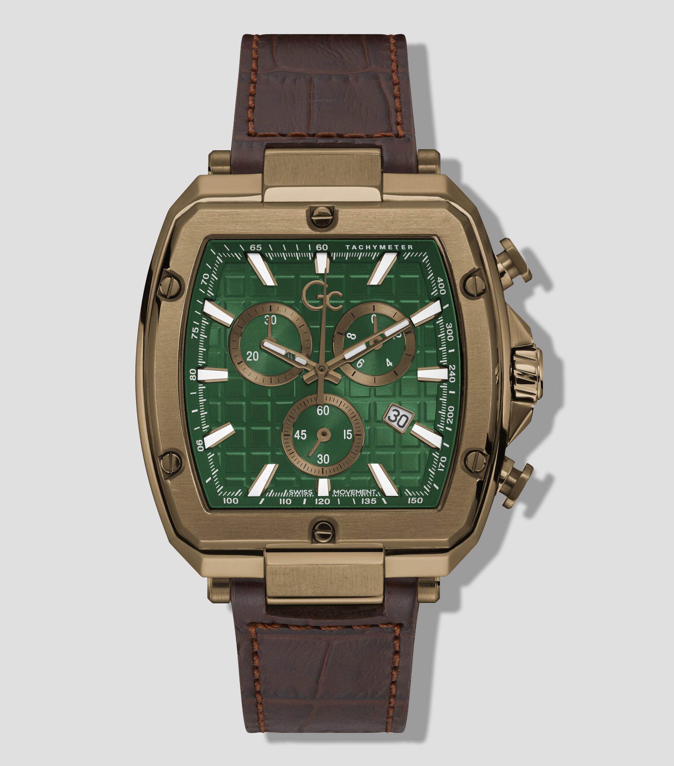 Reloj para Hombre Spirit Tonneau Casual, Café