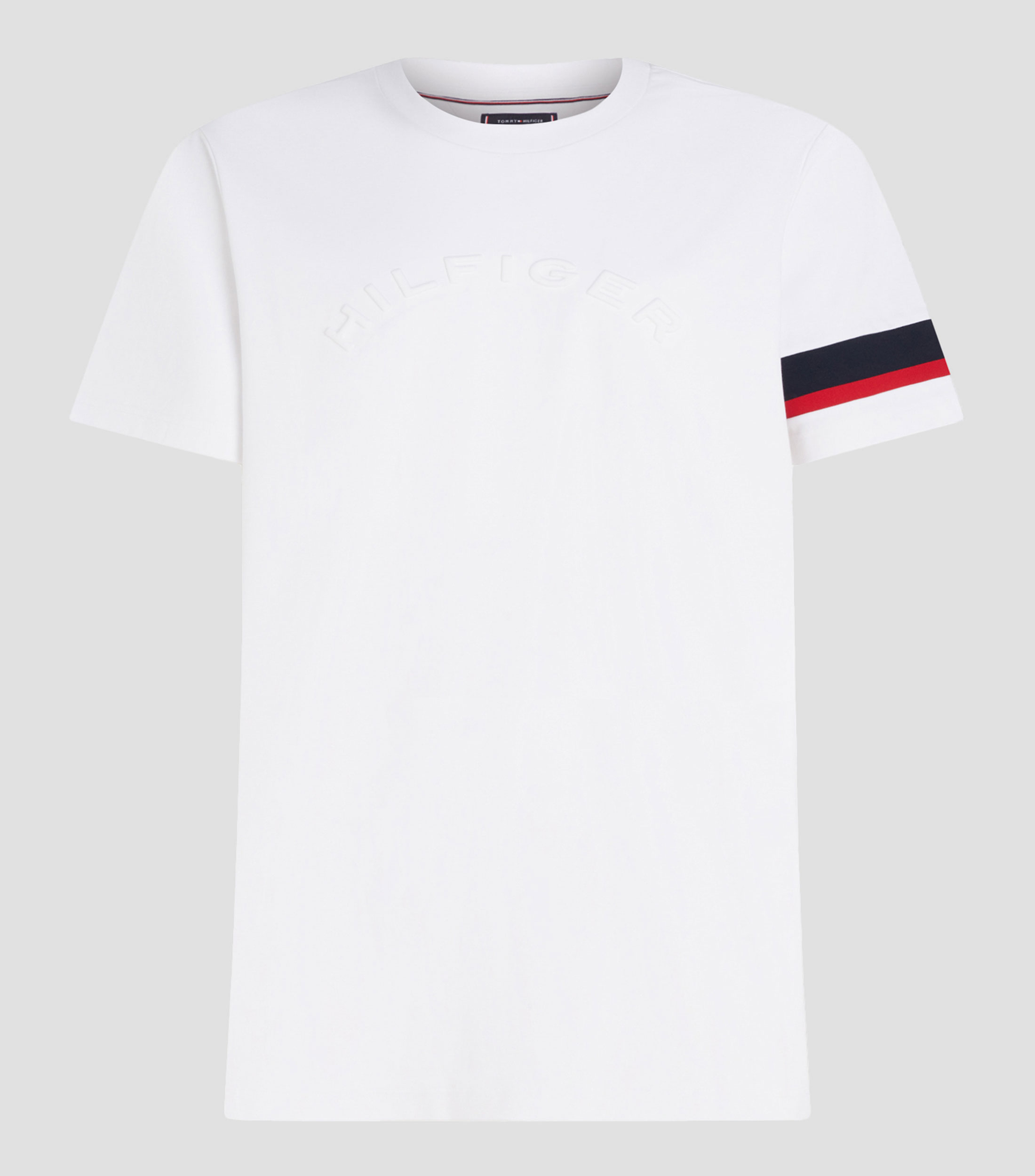 Playera cuello redondo manga corta franjas Hombre