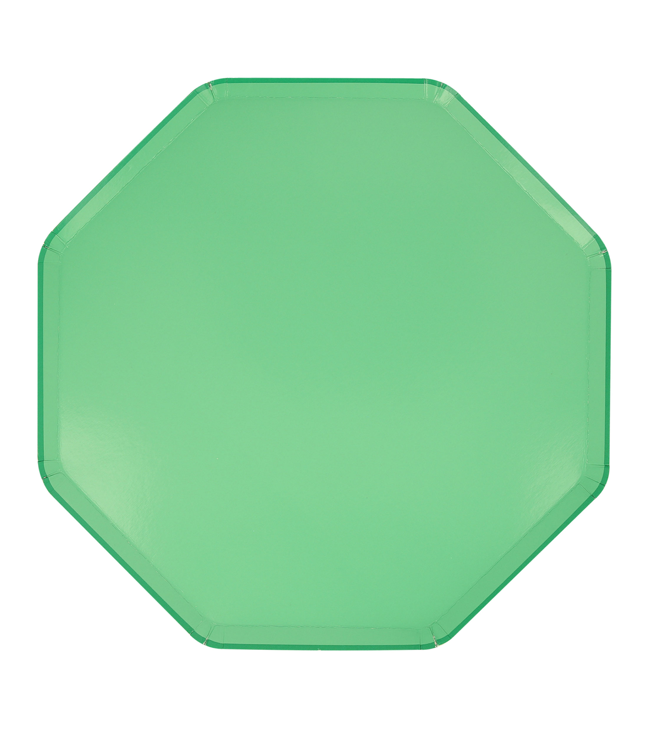 Platos verde esmeralda