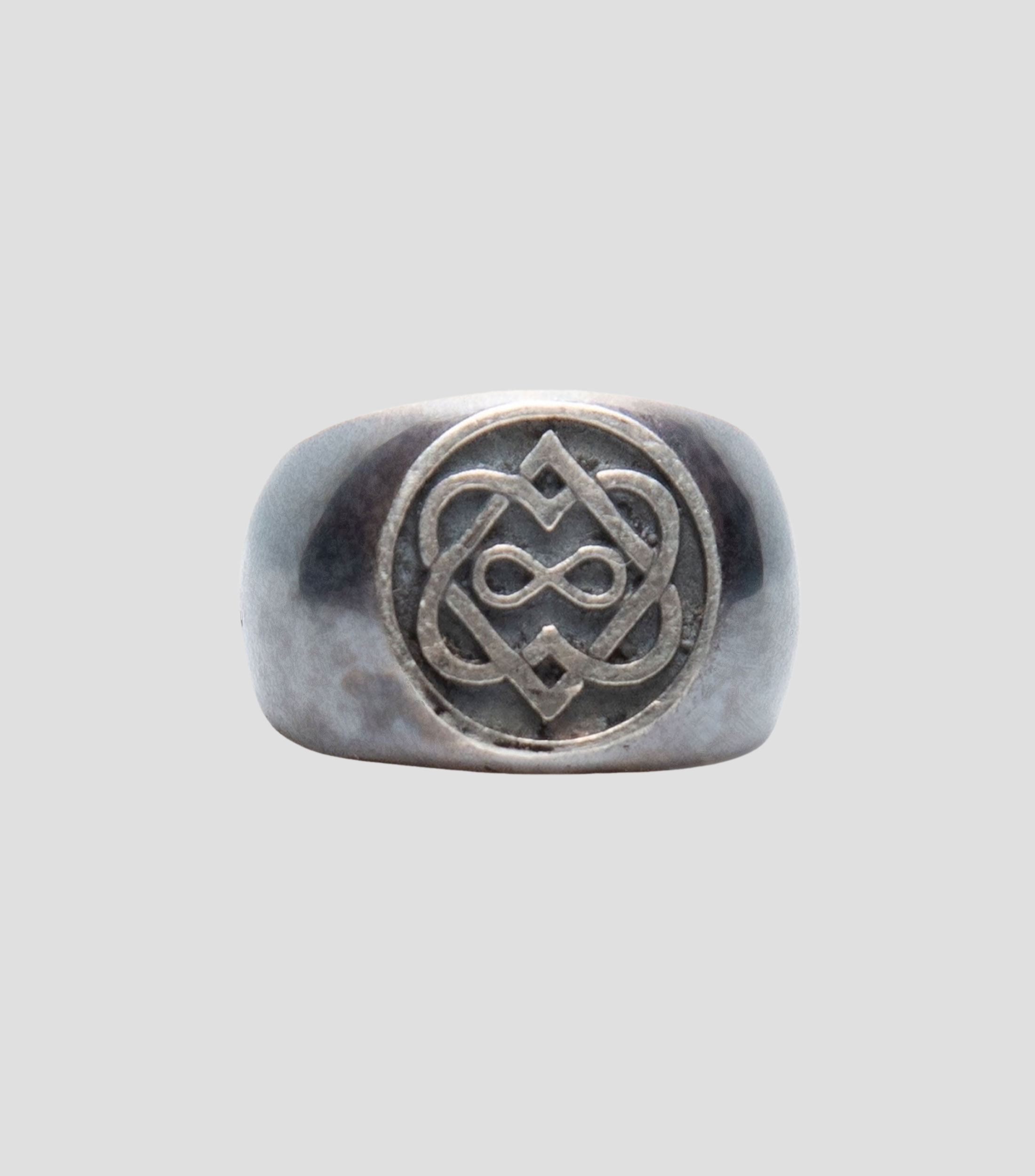 Anillo en plata .925 corazones unidos Unisex