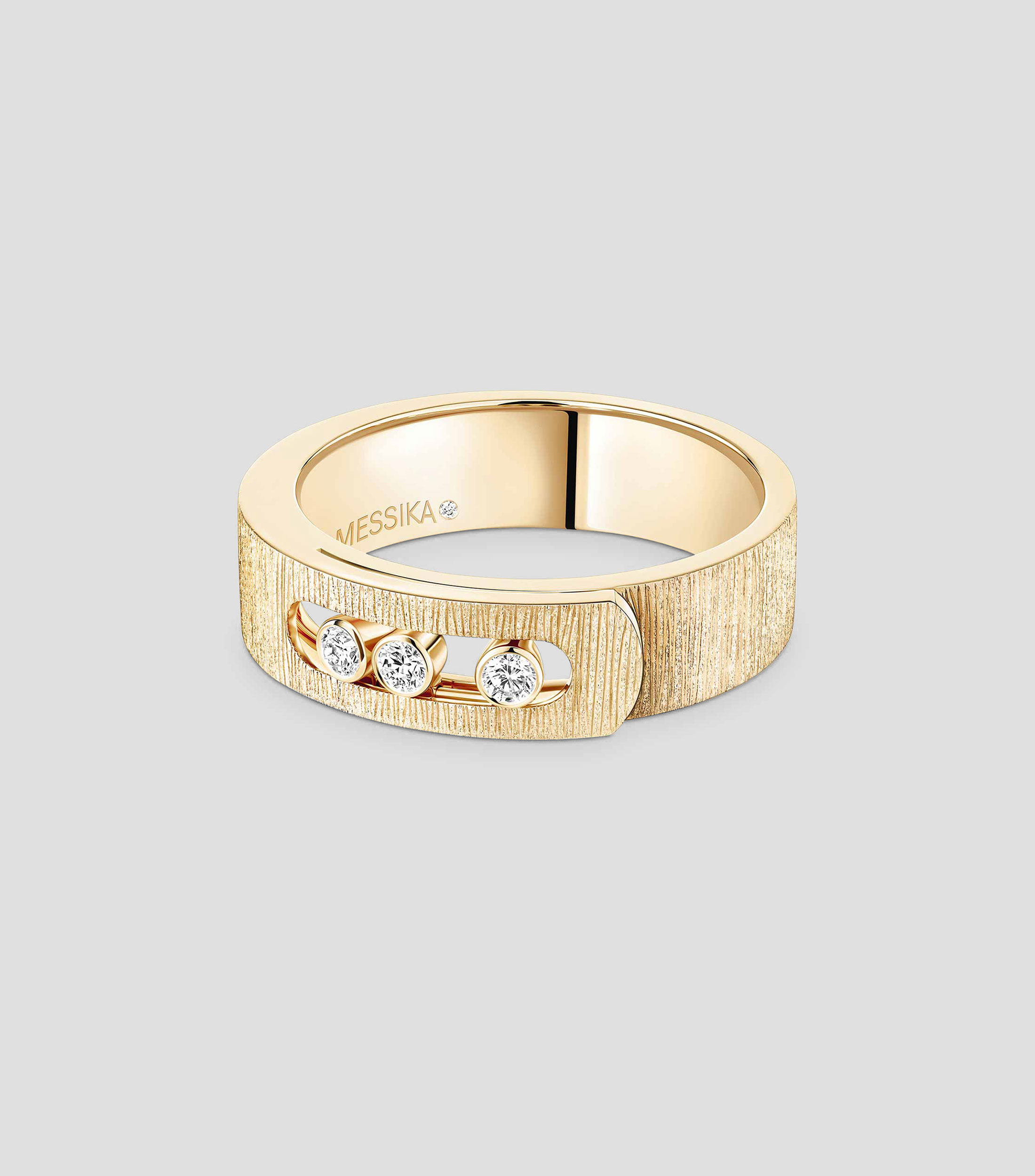 Anillo en oro amarillo de 18 kilates con diamantes Move Noa Mujer