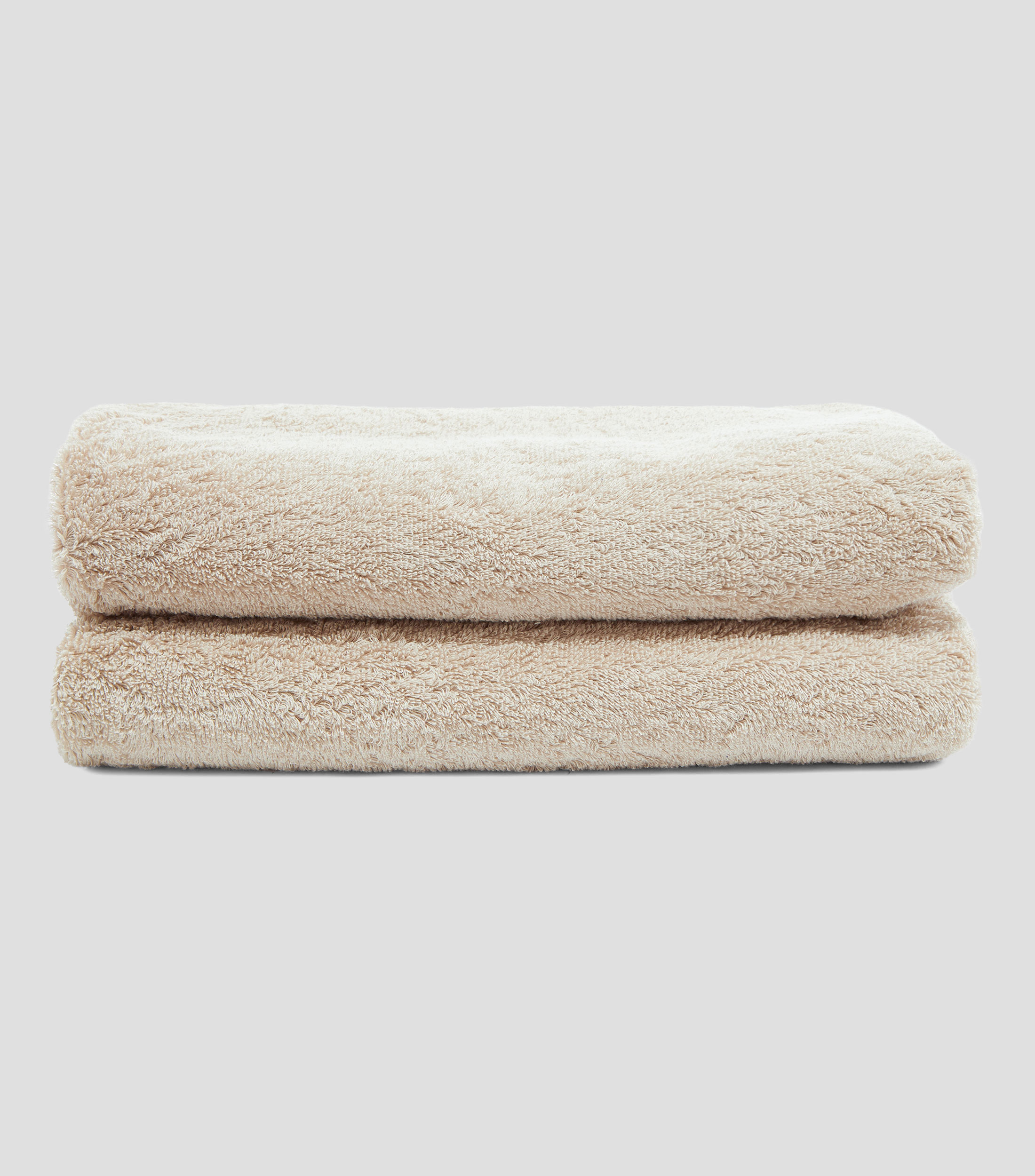 Toalla Medio Baño Long Double Loop Beige