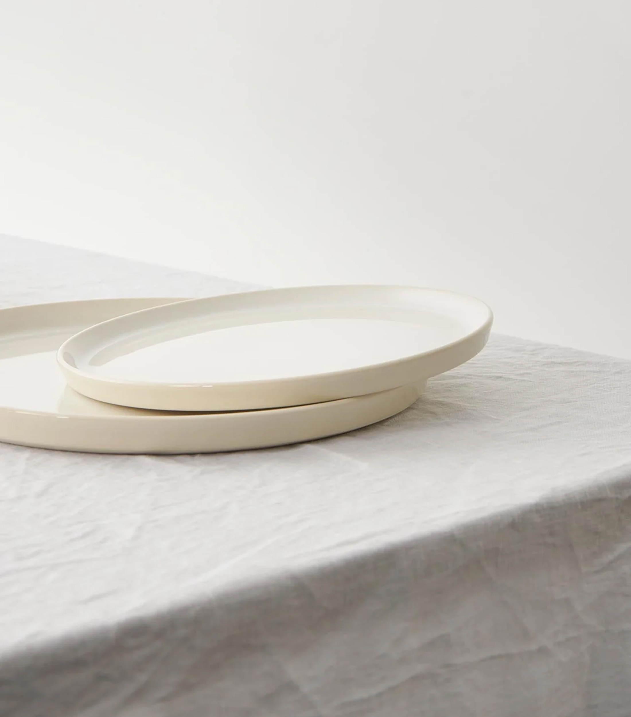Plato Trinche re:glaze Blanco