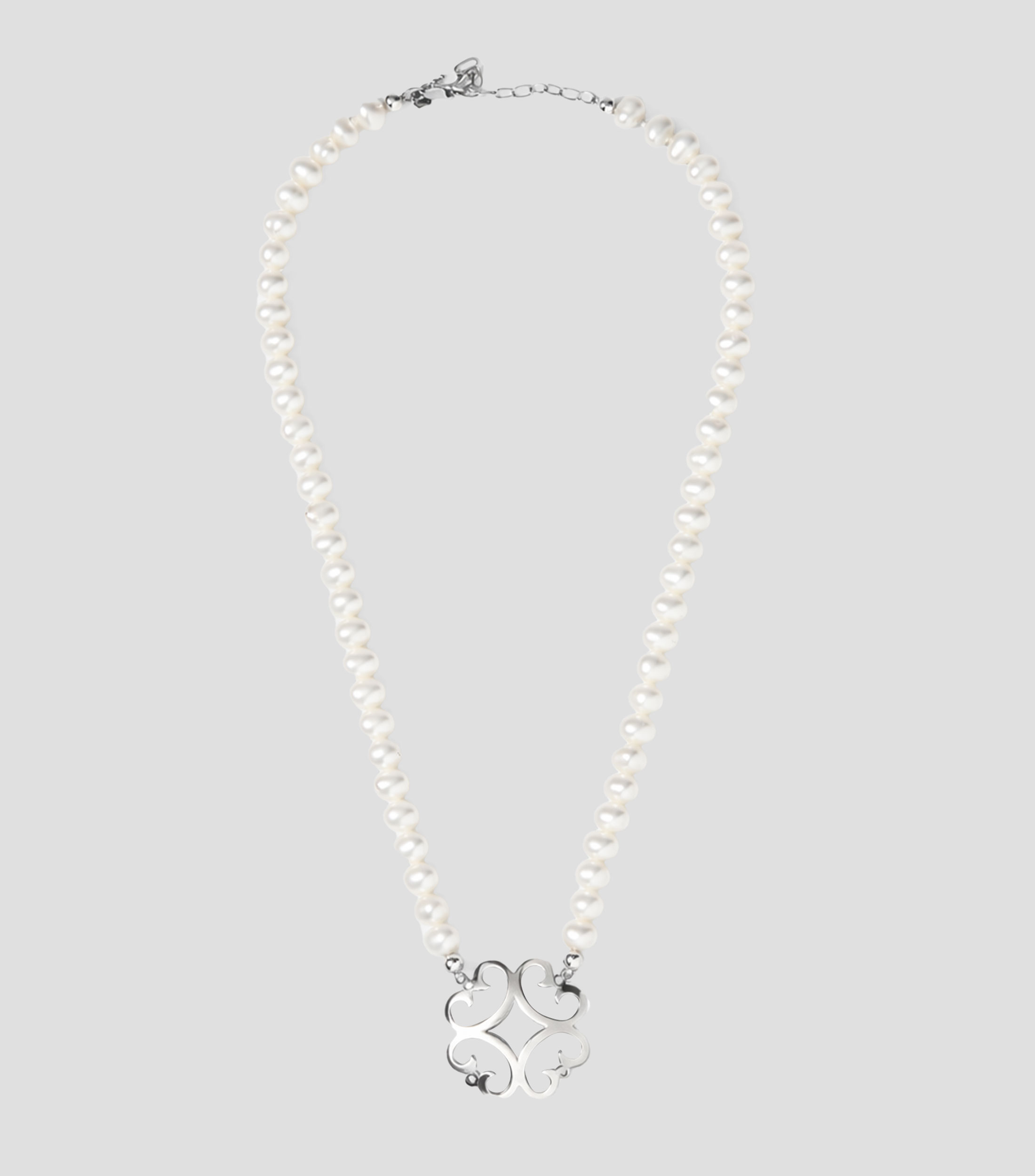 Collar en Plata .925 con perlas Lucero Mujer