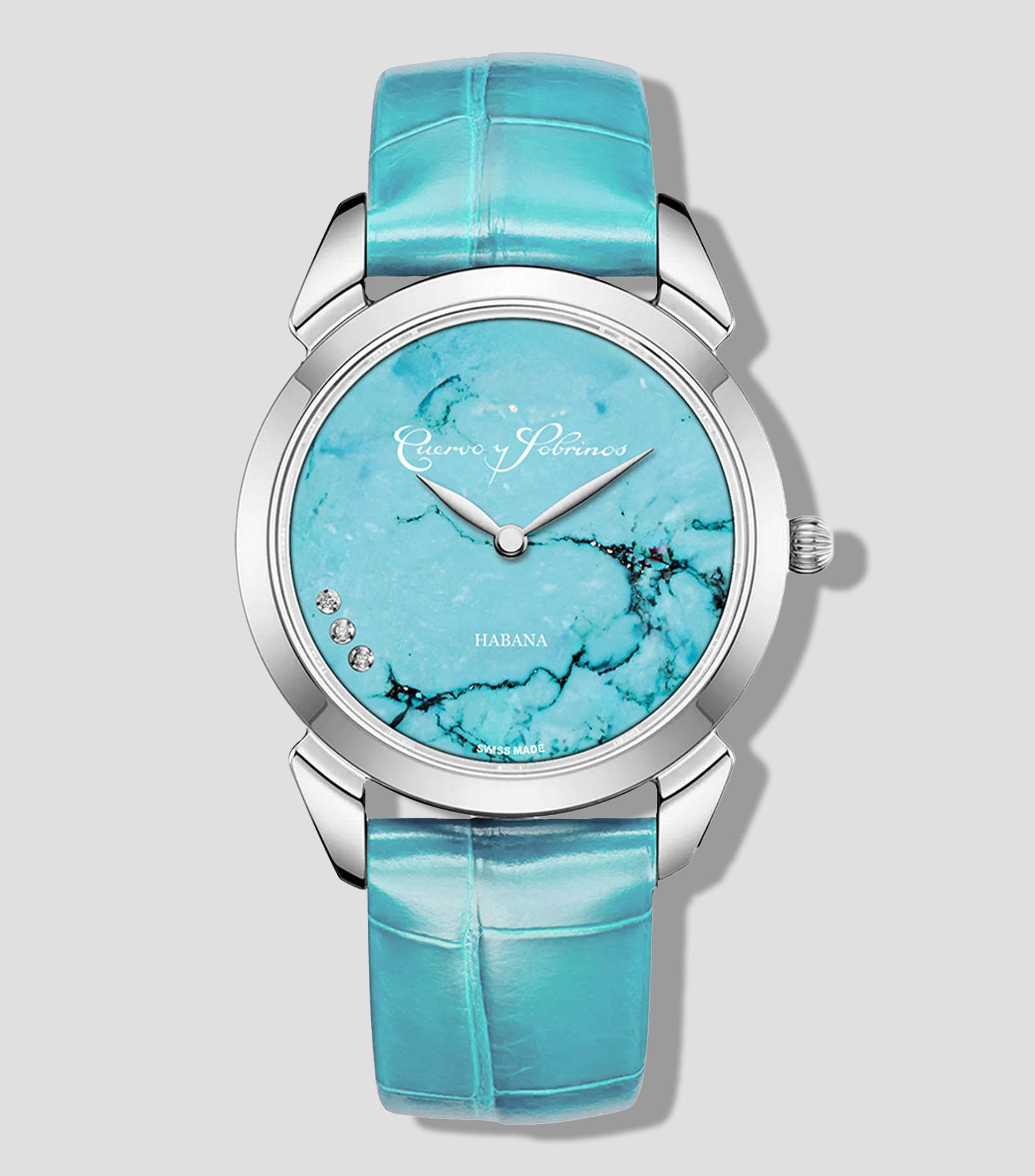Reloj para Mujer Primera Dama casual plateado/azul