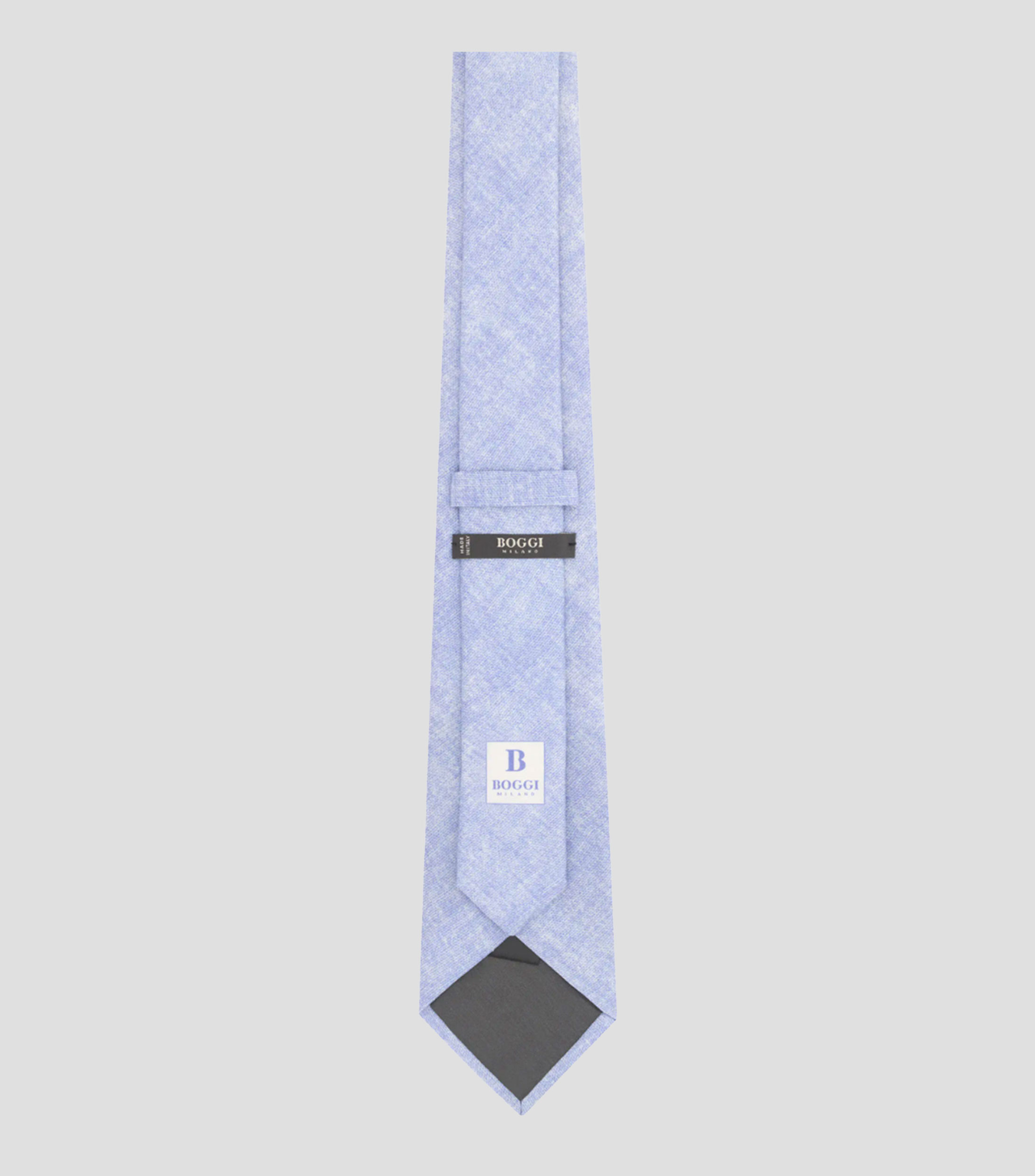 Corbata ancha en seda jaspeada