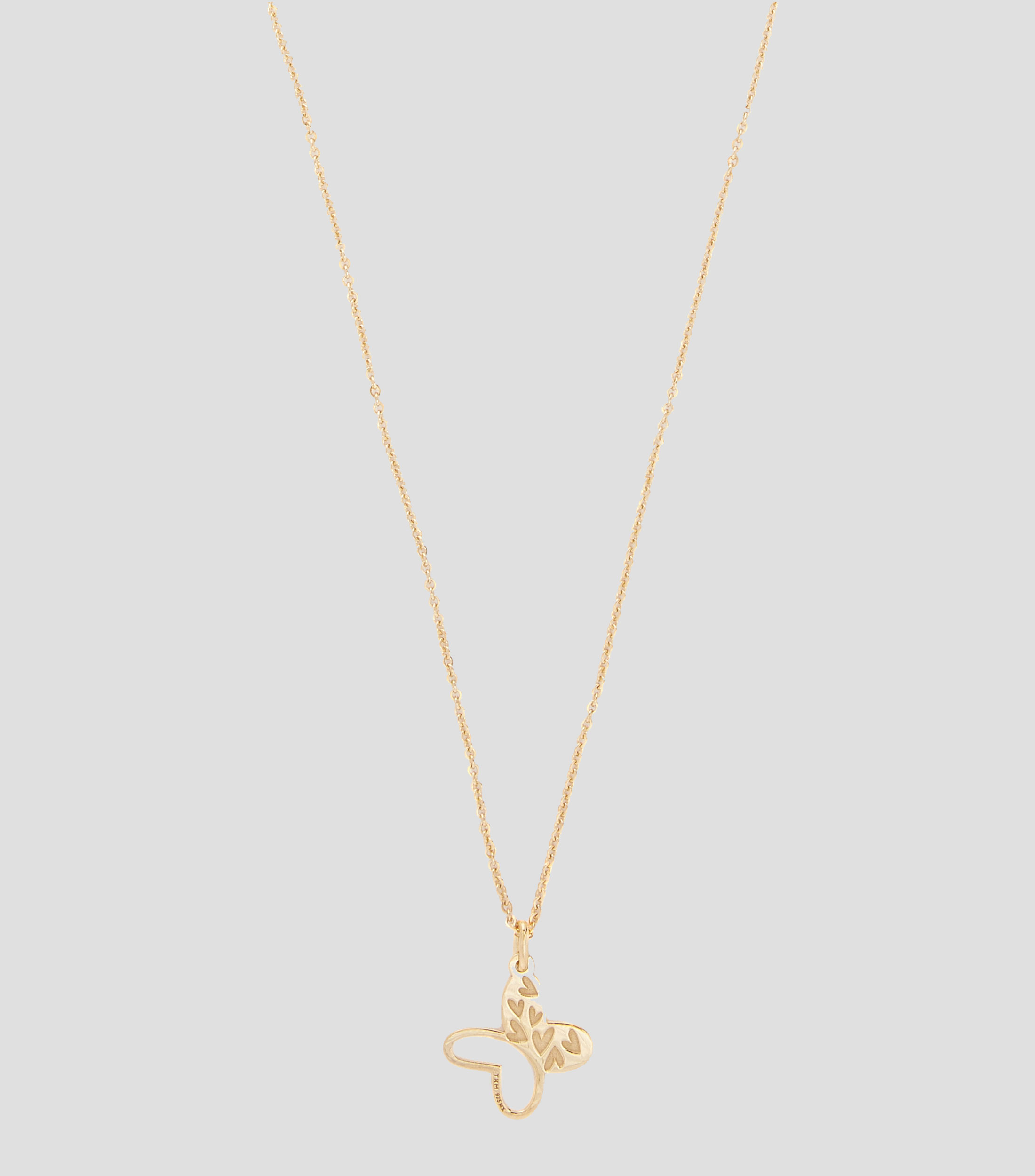 Dije en plata con baño en oro Mariposa Mujer
