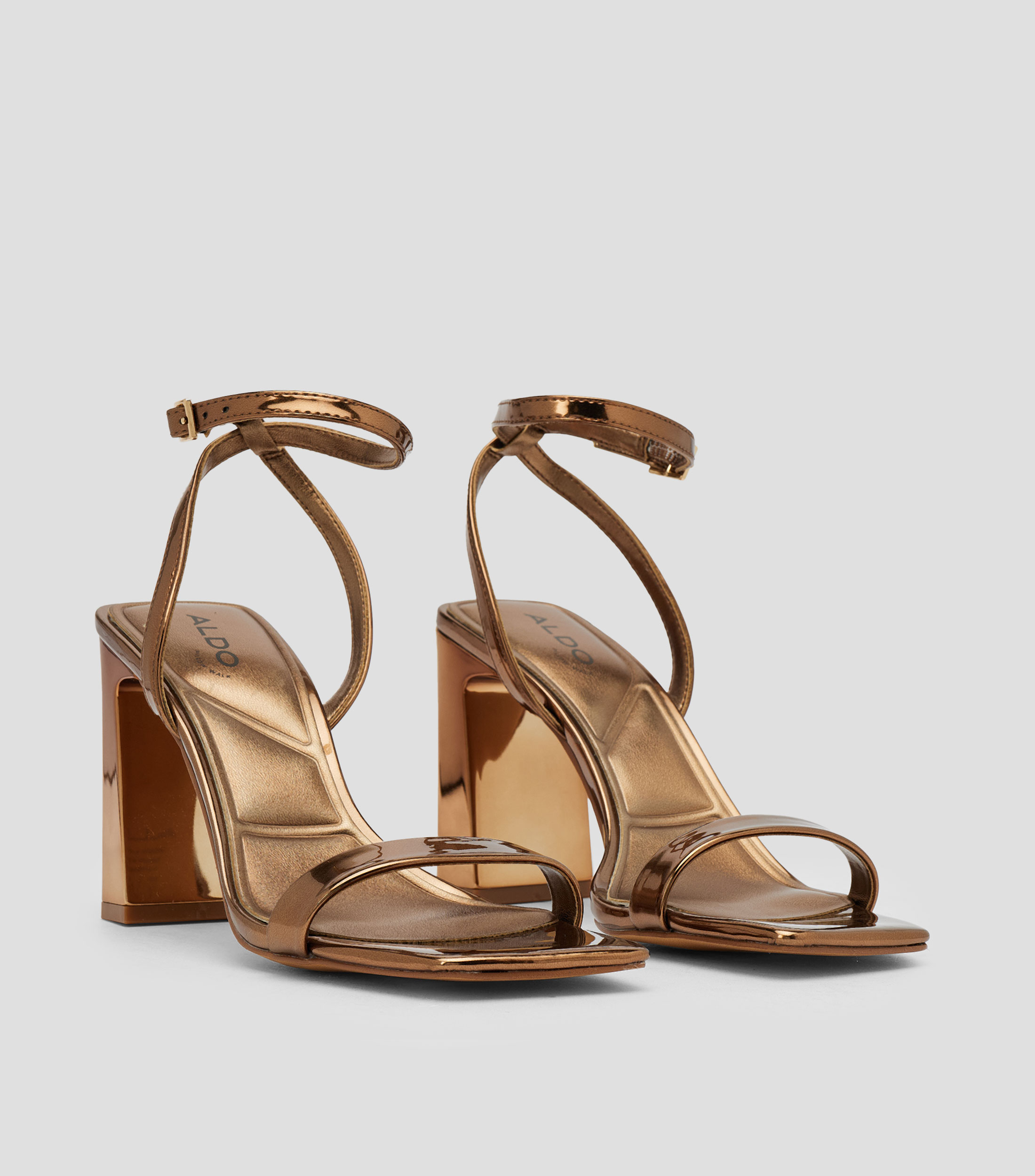Sandalias con tacón alto delgado Mujer