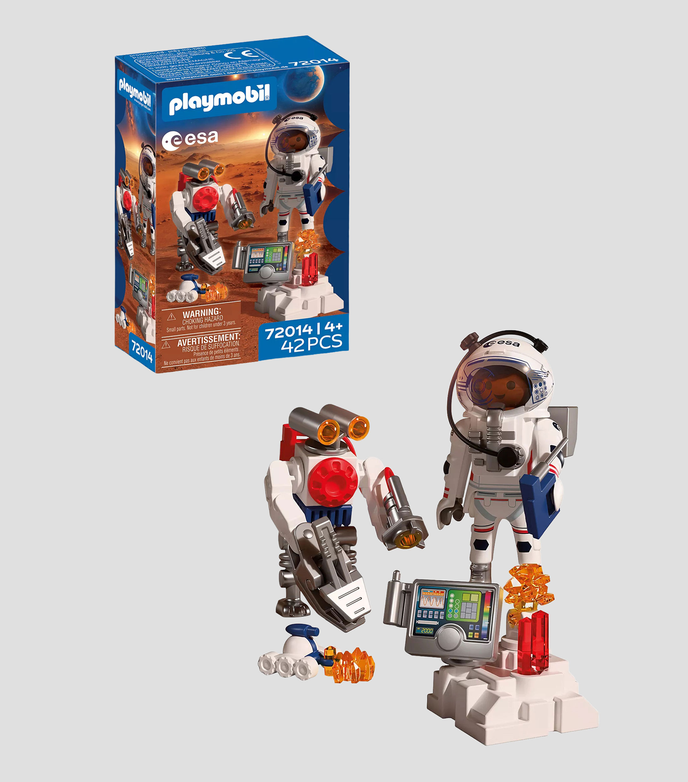 Playset Mujer astronauta ESA con Robot