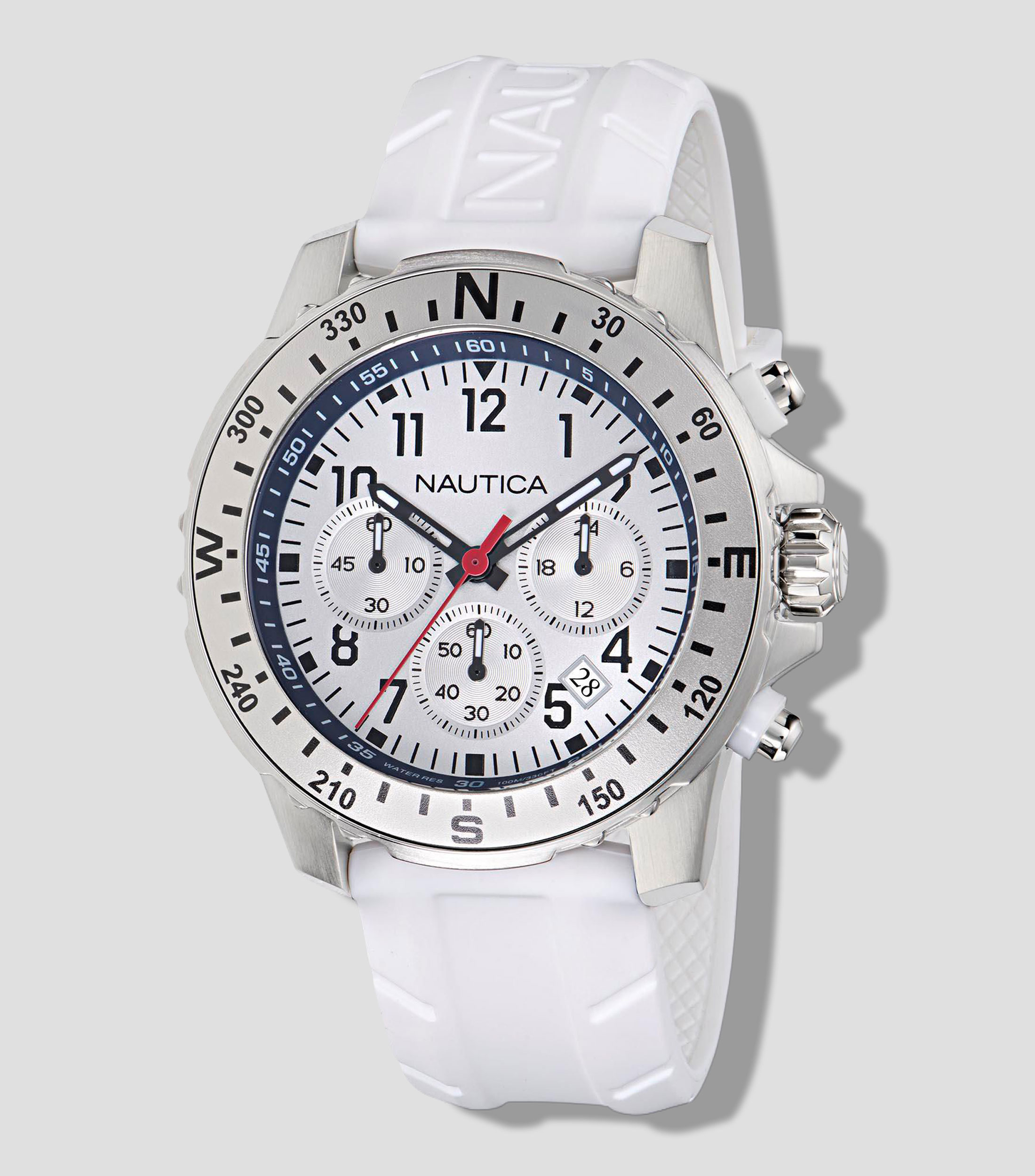 Reloj para Hombre Riding Sail Casual Blanco, Plateado