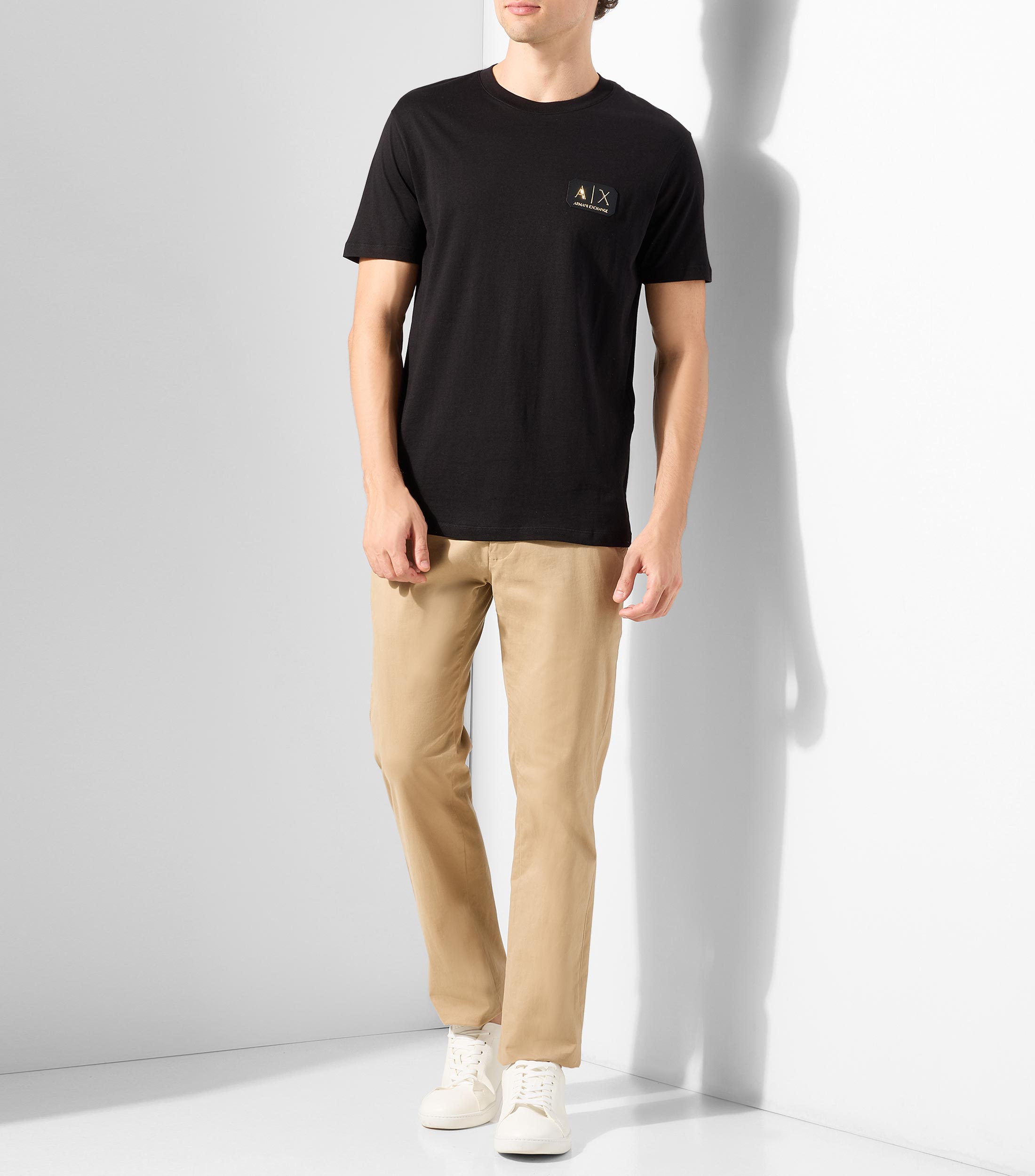 Playera cuello redondo manga corta lisa Hombre