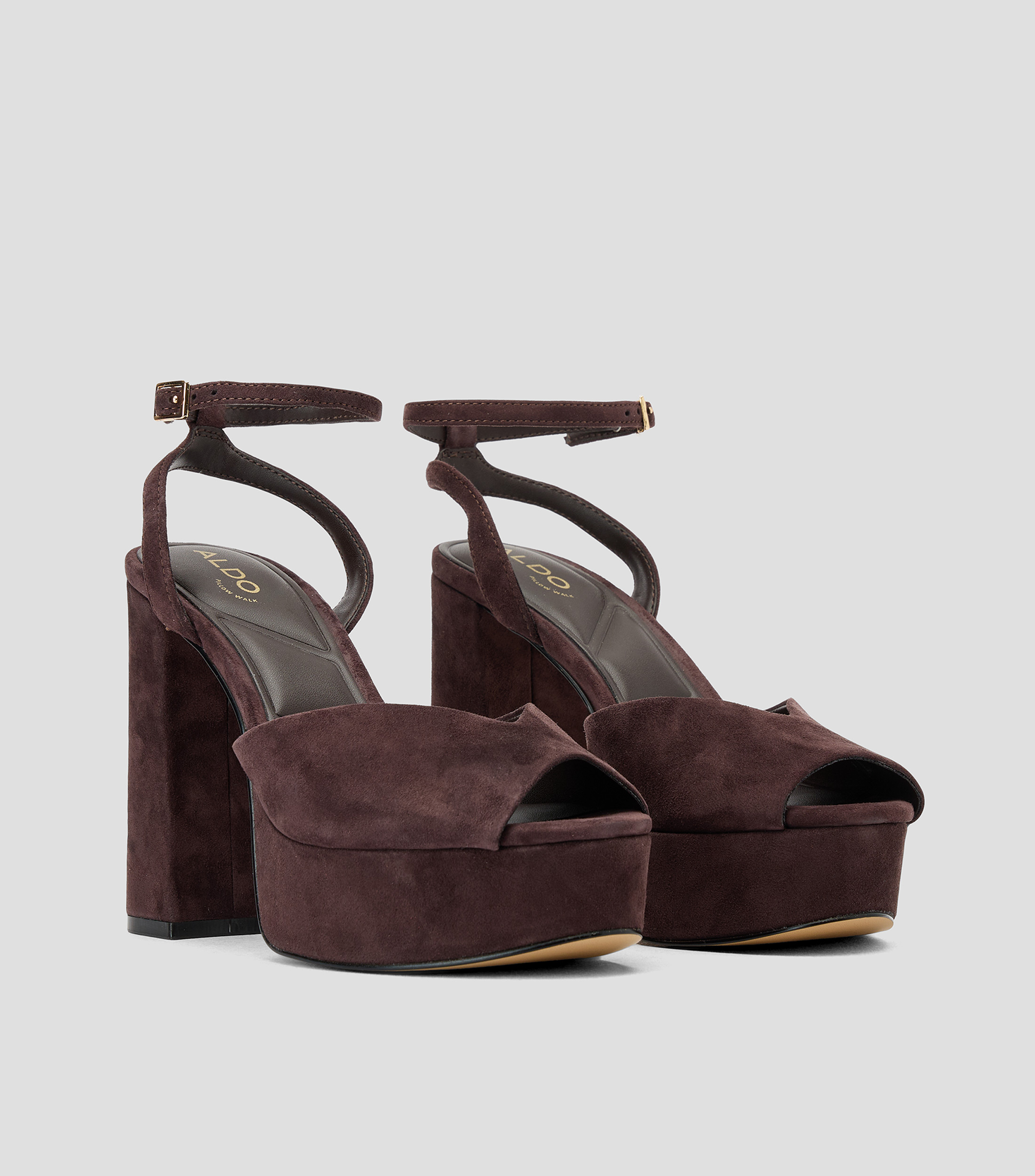 Sandalias con tacón alto de media luna Monnae Mujer