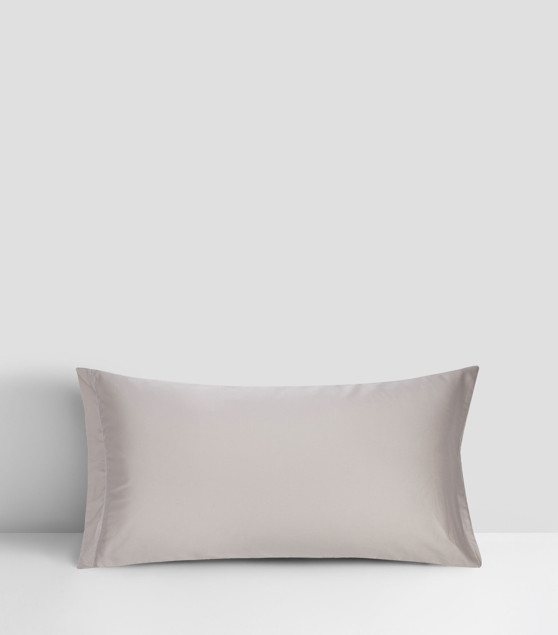FUNDA ALMOHADA KING SATEEN TAUPE 500H SU
