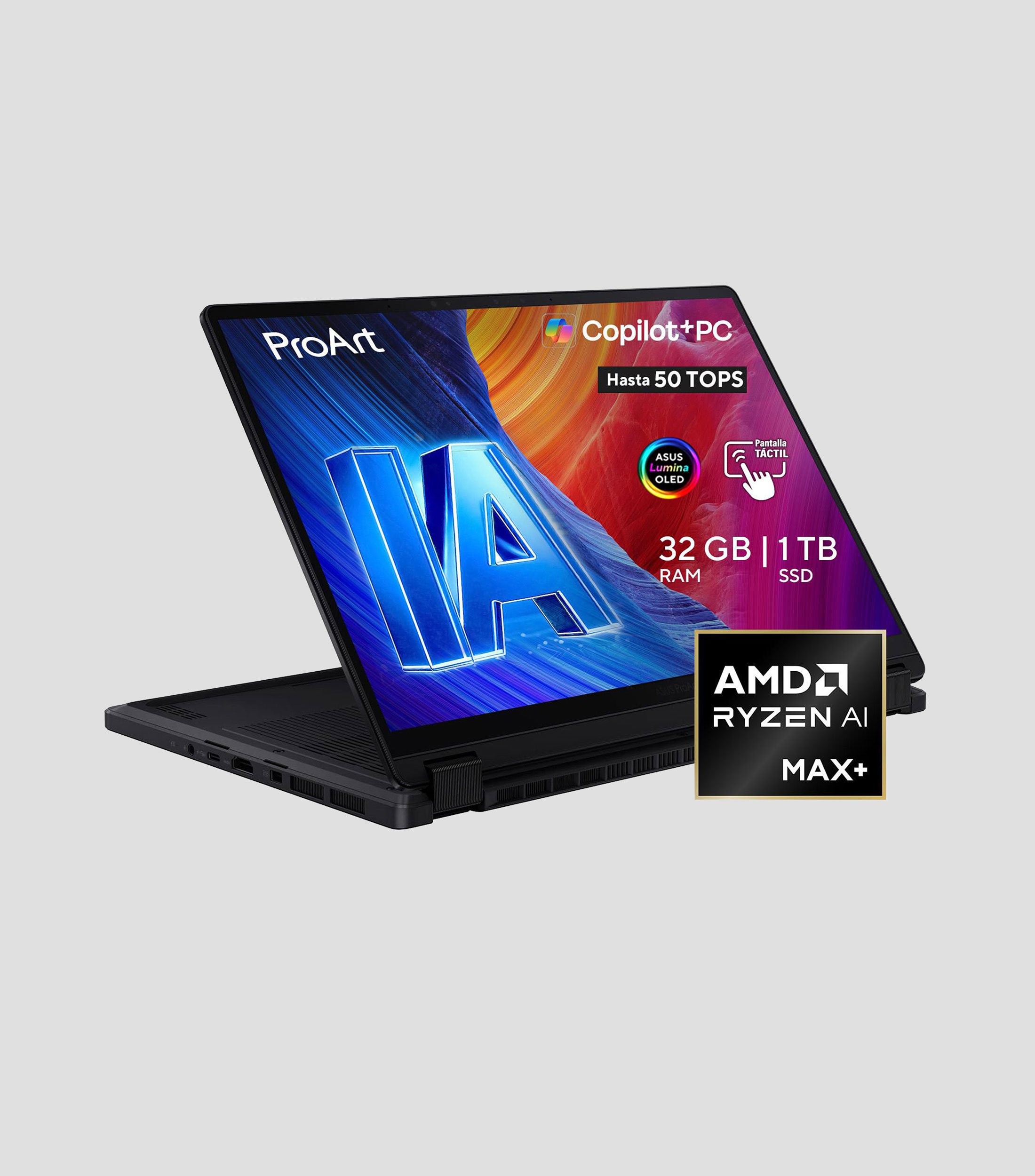Laptop ProArt HN7306EA R AI Max, 13.3", AMD Ryzen AI MAX+ 388, RAM 32 GB, SSD 1 TB
