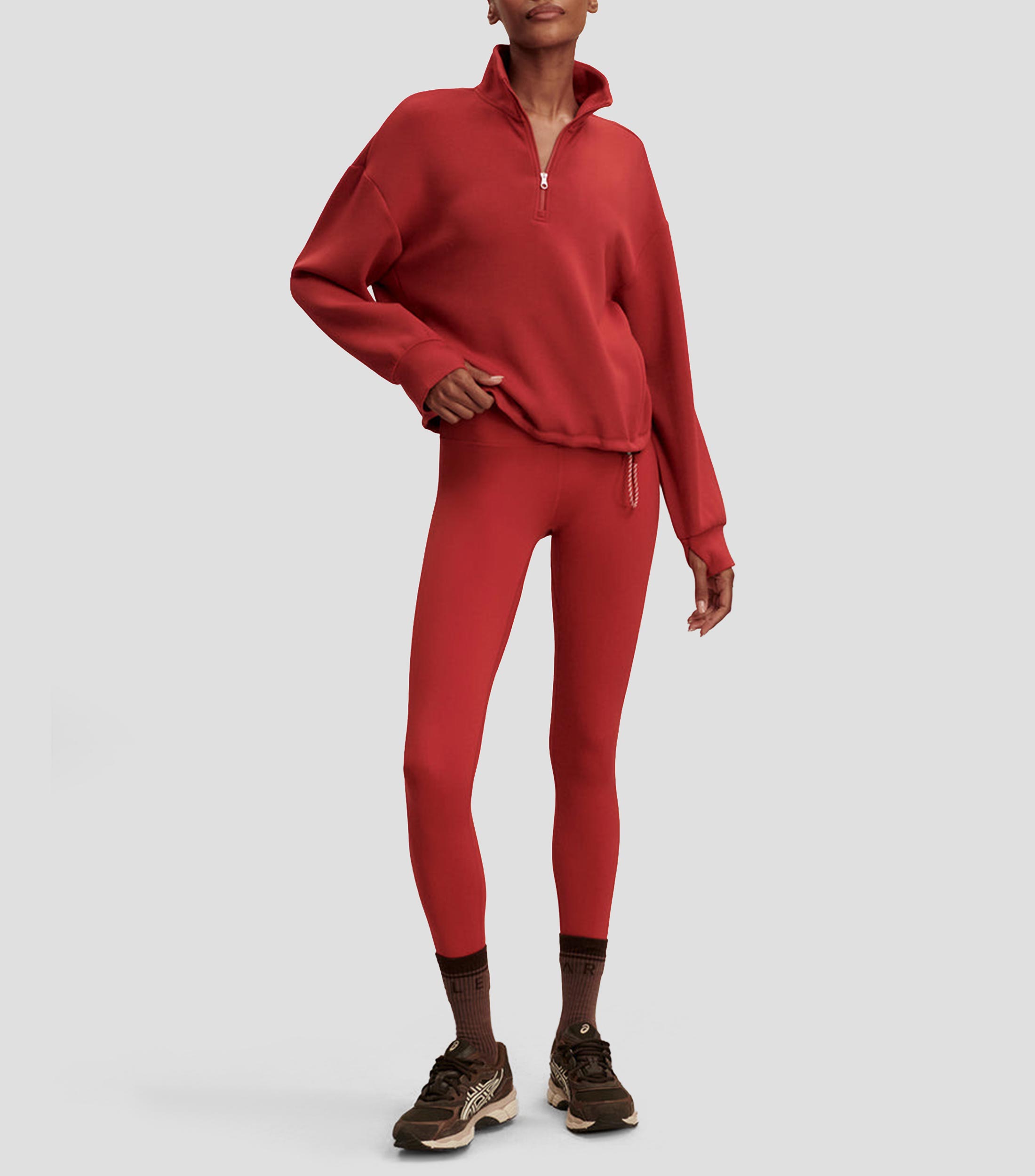 Sudadera Half Zip Fleece Roselle Mujer