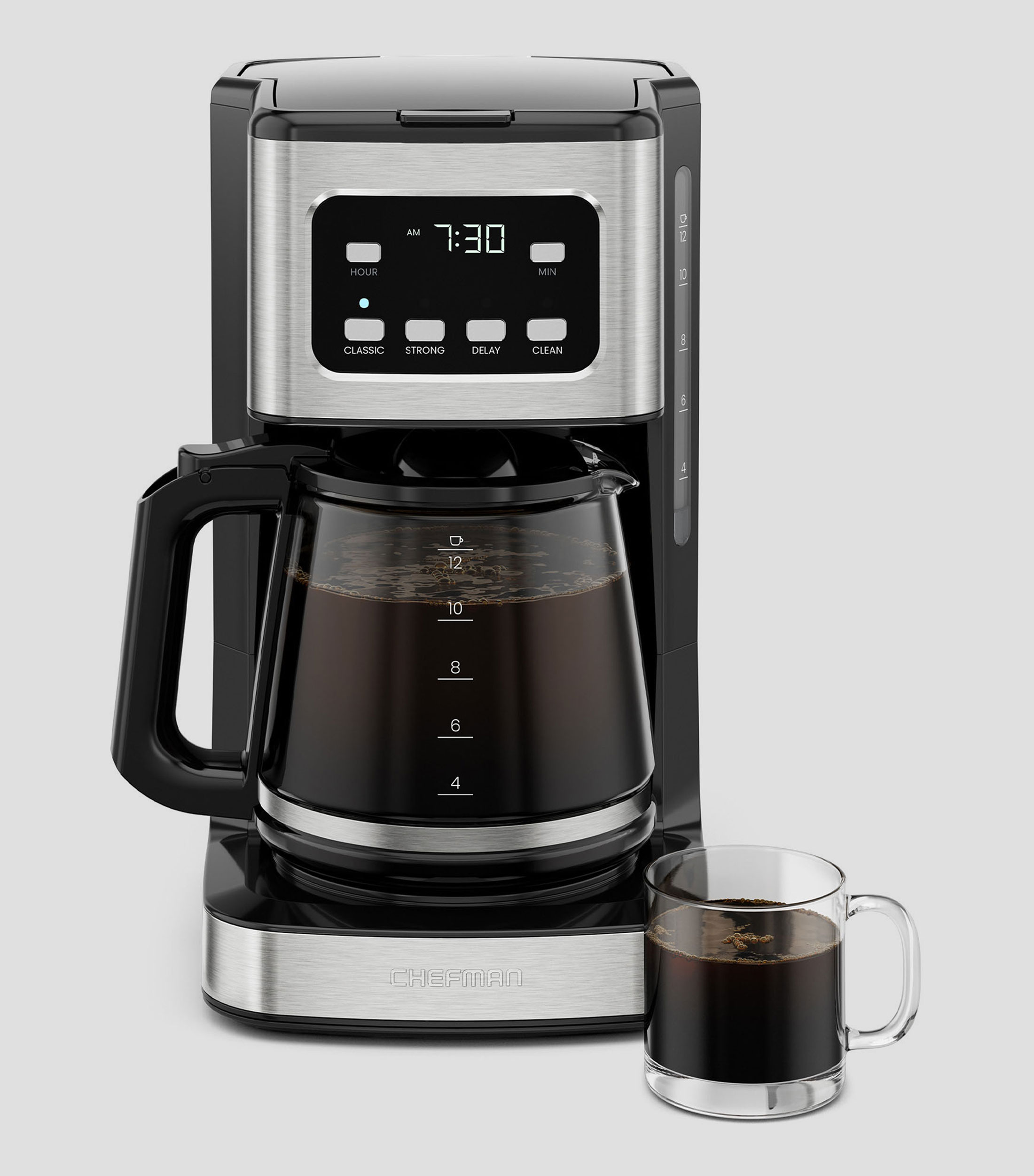 Cafetera digital para 12 tazas