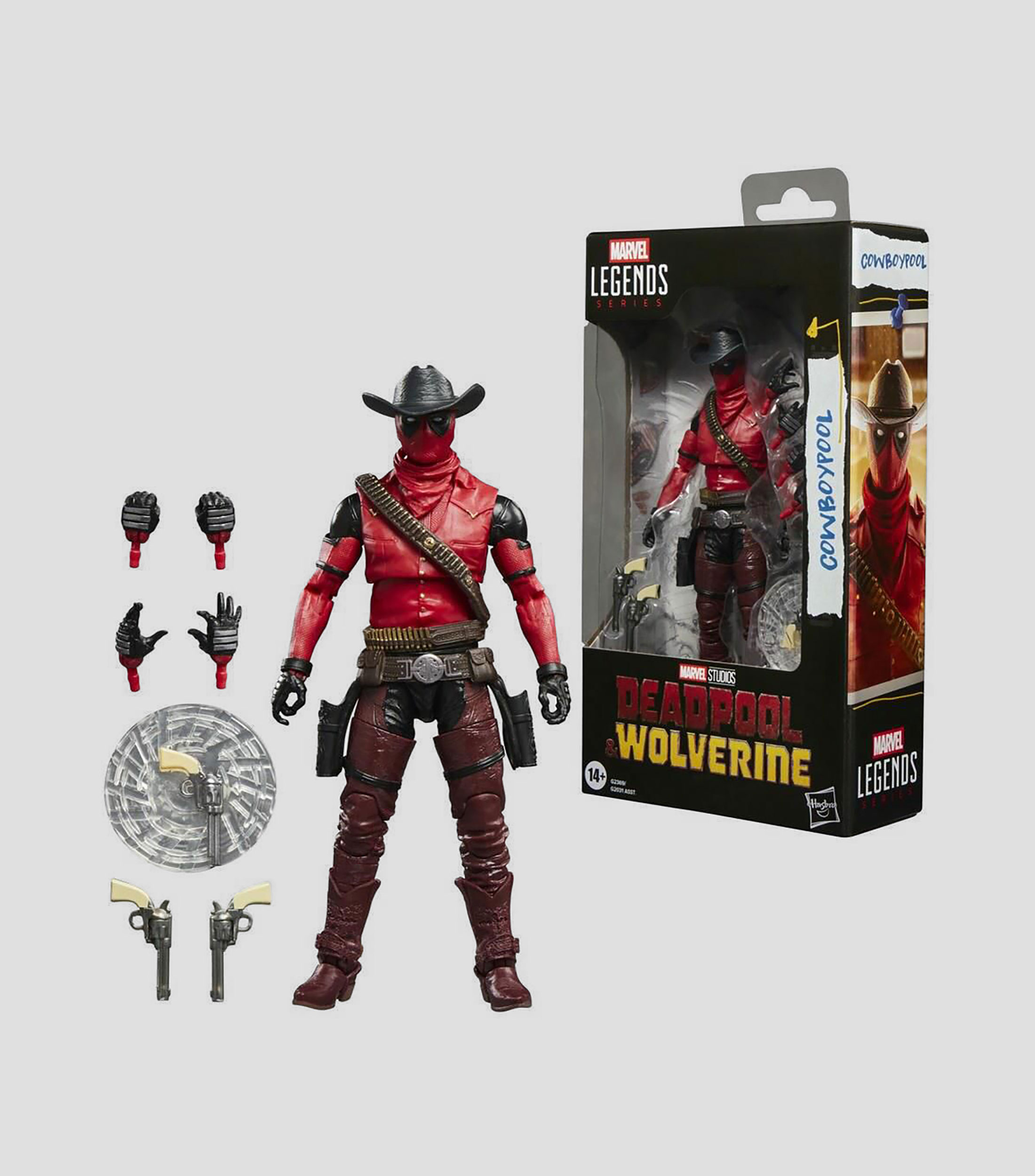 Marvel Legends Series Deadpool & Wolverine Figura de Acción Cowboypool