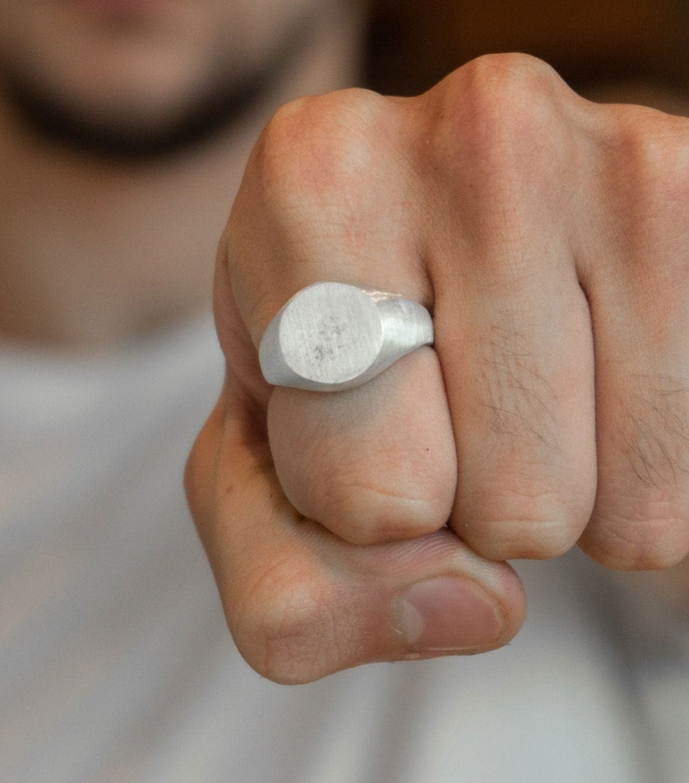 Anillo en plata Unisex